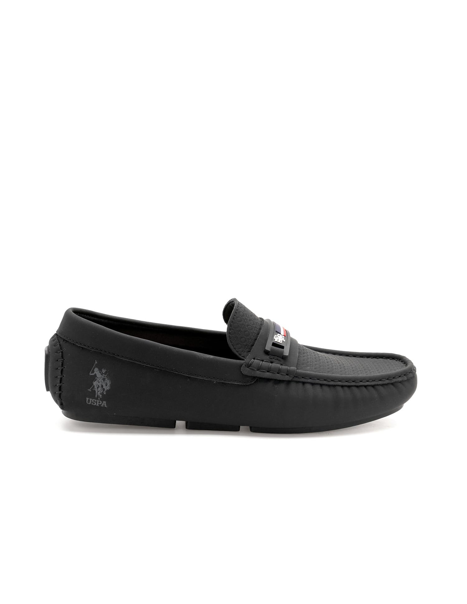 Men Teno Textured Loafer Black - U.S. Polo Assn. India | Large