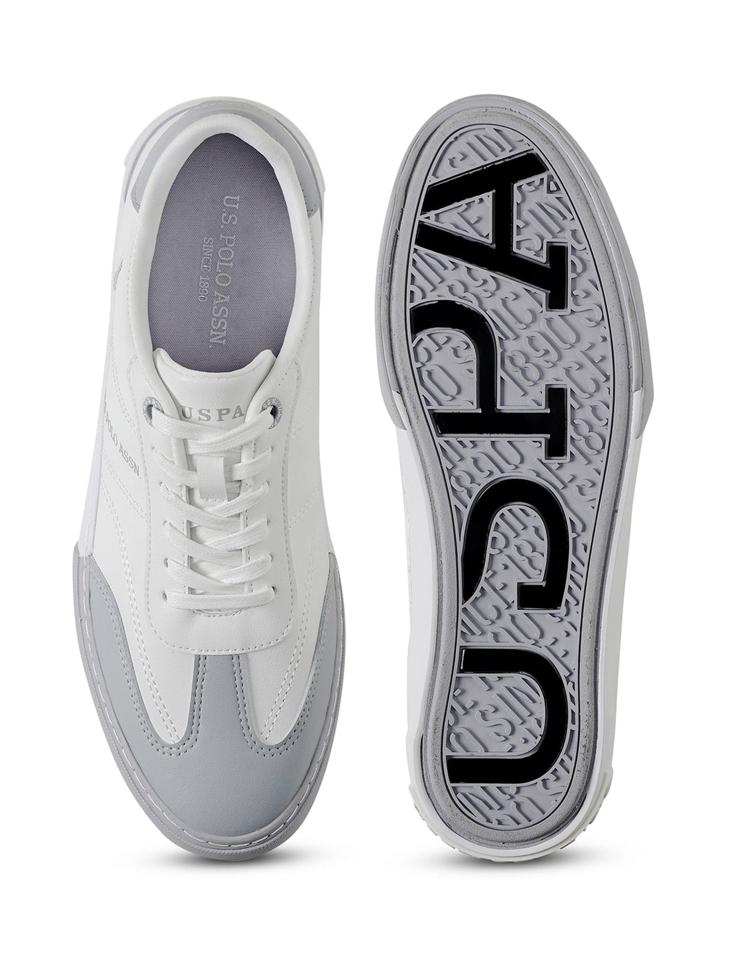 Men Colour Blocked Gian 3.0 Sneakers Grey - U.S. POLO ASSN. | Large