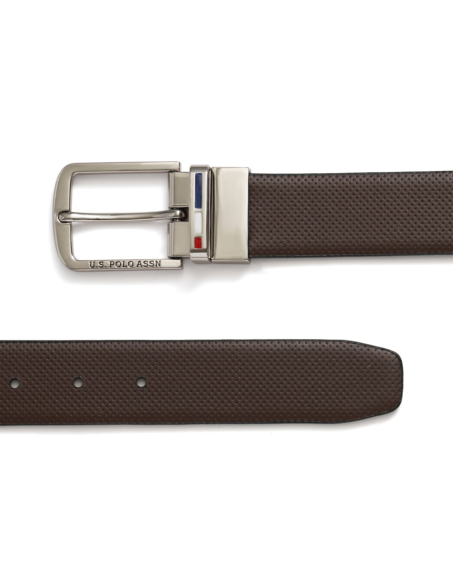 Solid Reversible Belt Brown and Black - U.S. POLO ASSN. | Large