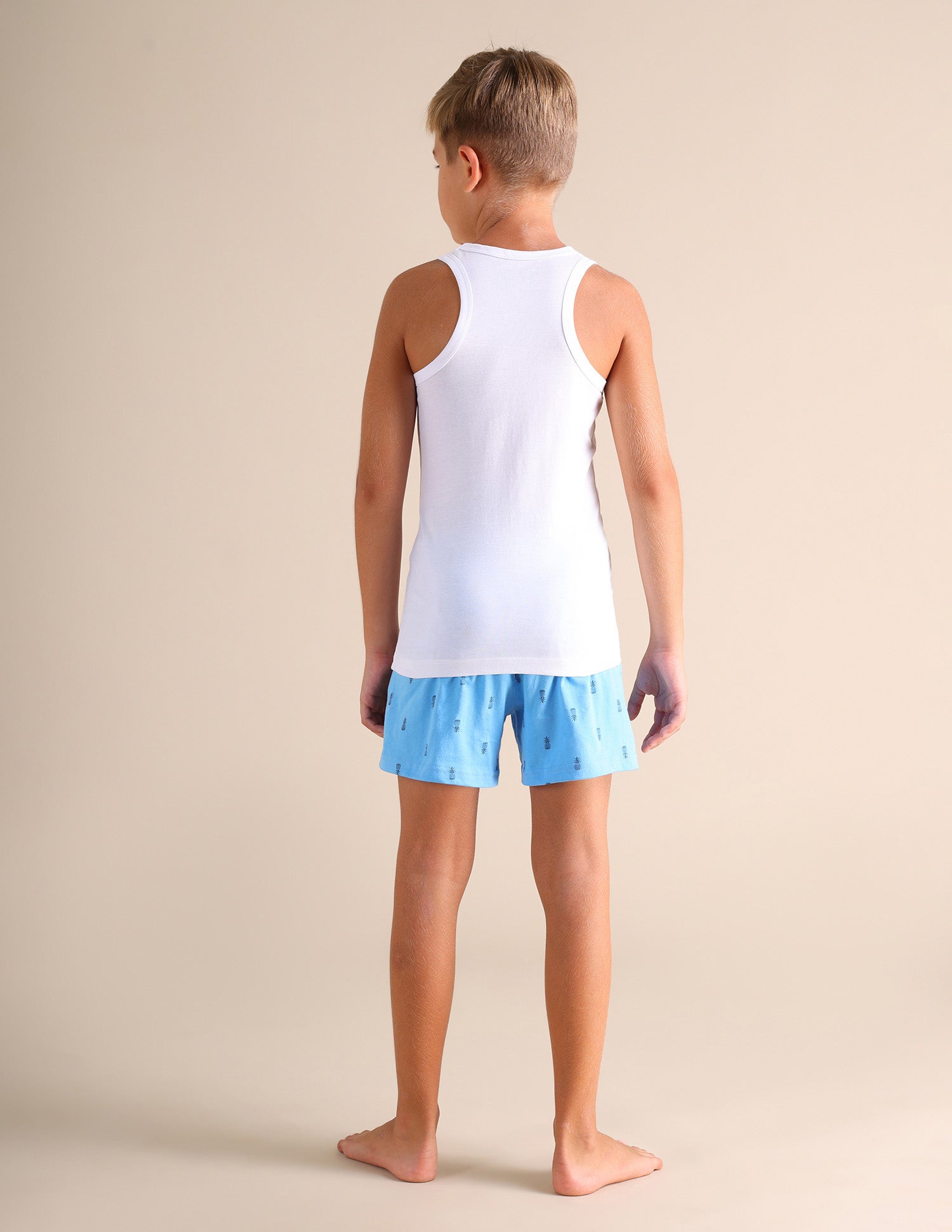 Sleeveless Solid EKV02 Cotton Vest - Pack Of 2 Navy and White - U.S. POLO ASSN. | Large