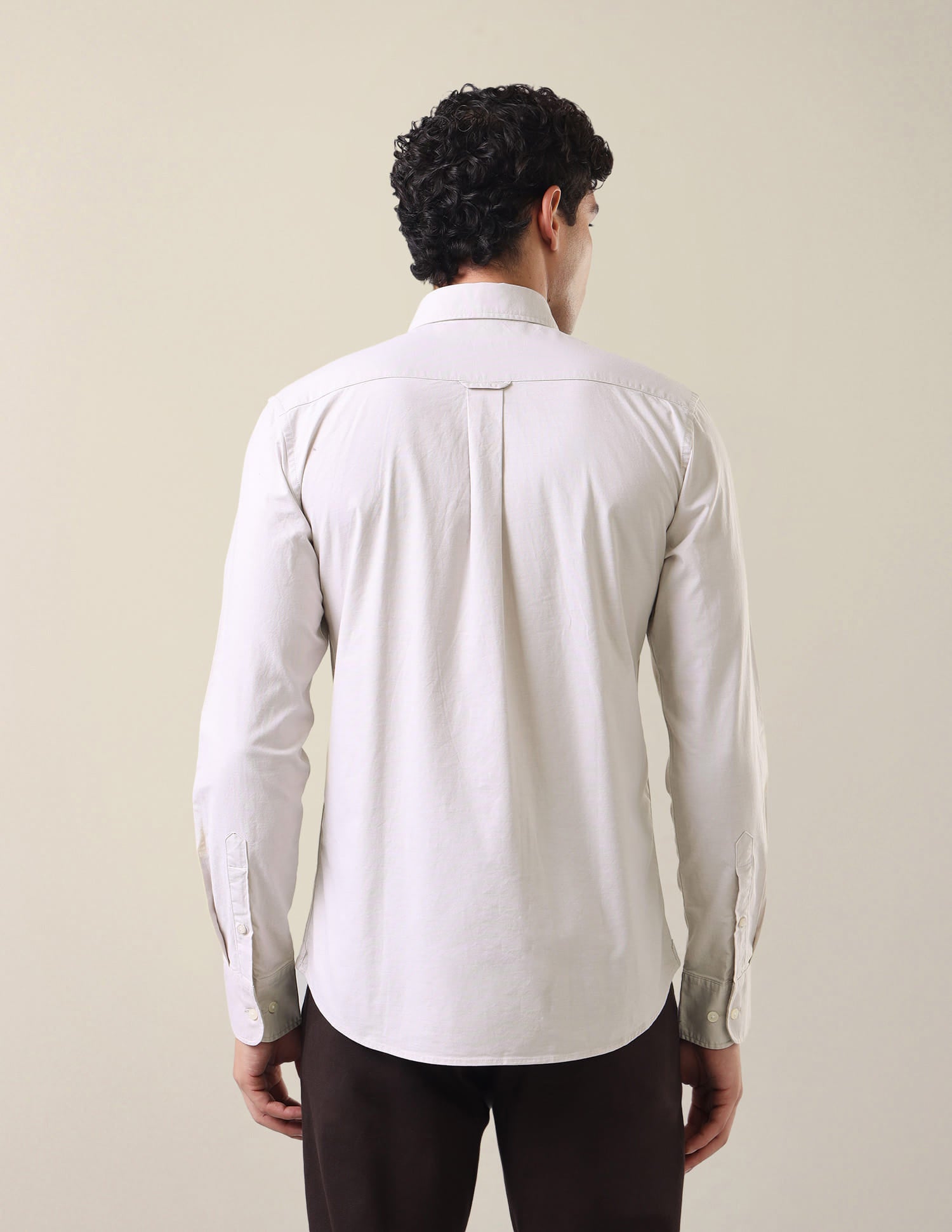 Casa De Campo Regular Fit Shirt Ivory - U.S. Polo Assn. India | Large