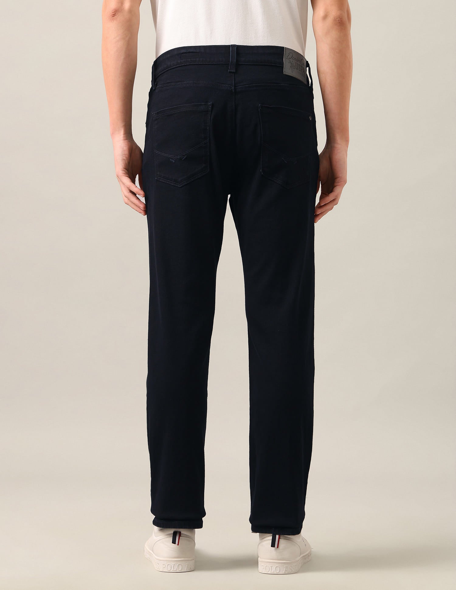 Harold Slim Straight Fit Blue Jeans Blue - U.S. Polo Assn. India | Large