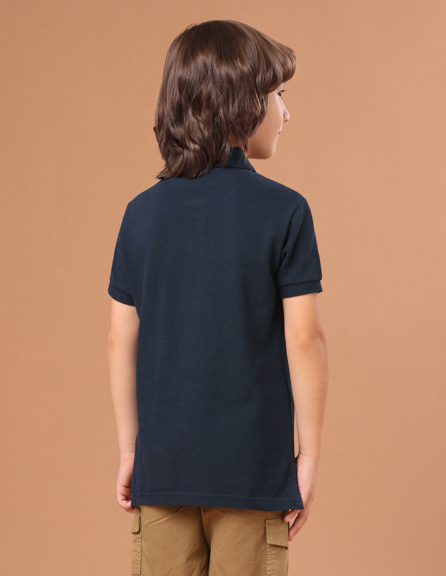 Brand Typographic Regular Fit Polo Shirt Navy - U.S. Polo Assn. India | Large