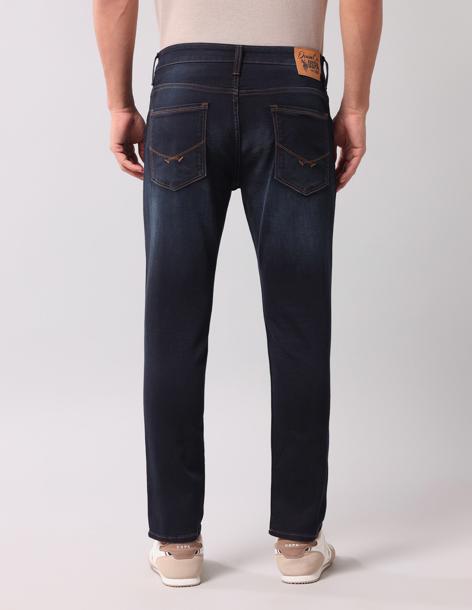 Henry Tapered Fit Blue Jeans Dark Wash - U.S. Polo Assn. India | Large
