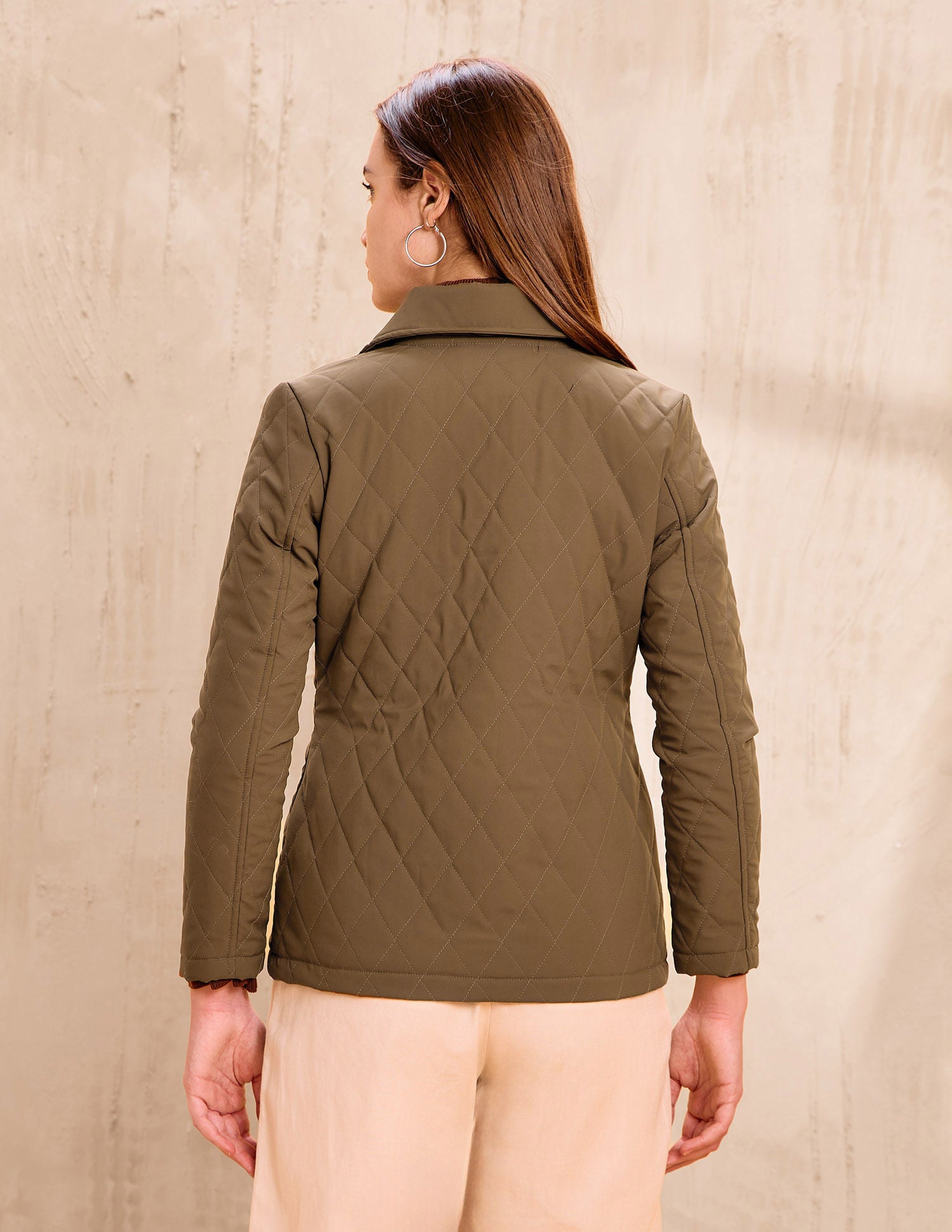 Brand Printed Regular Fit Jacket Brown - U.S. POLO ASSN. | Large