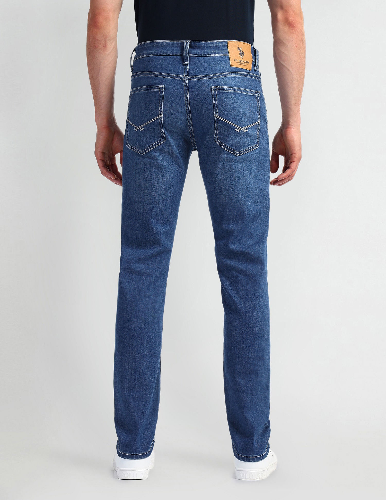Regallo Skinny Fit Blue Jeans Blue - U.S. Polo Assn. India | Large