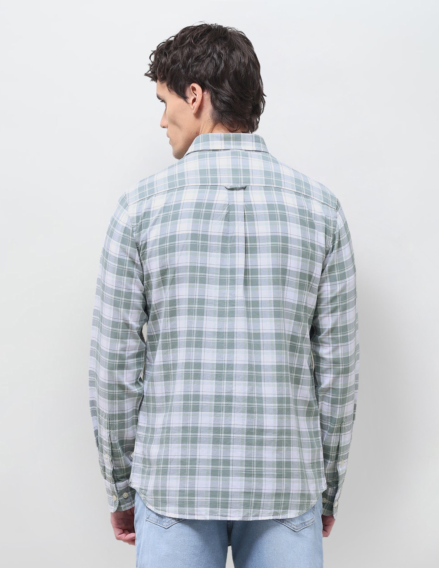 Oxford Tartan Checked Shirt Green - U.S. Polo Assn. India | Large