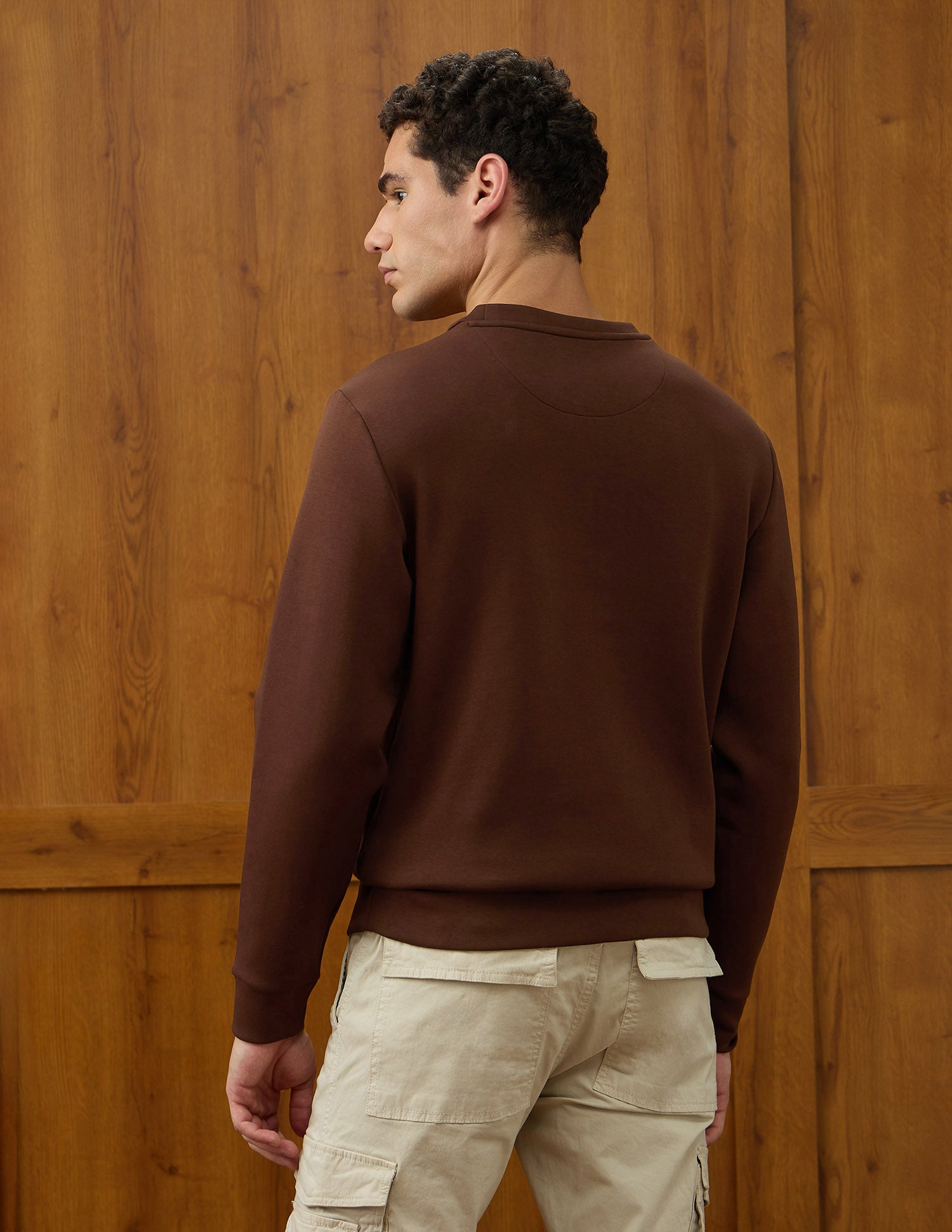 Brand Embroidered Equestrian Aisle Theater Sweatshirt Dark Brown - U.S. POLO ASSN. | Large