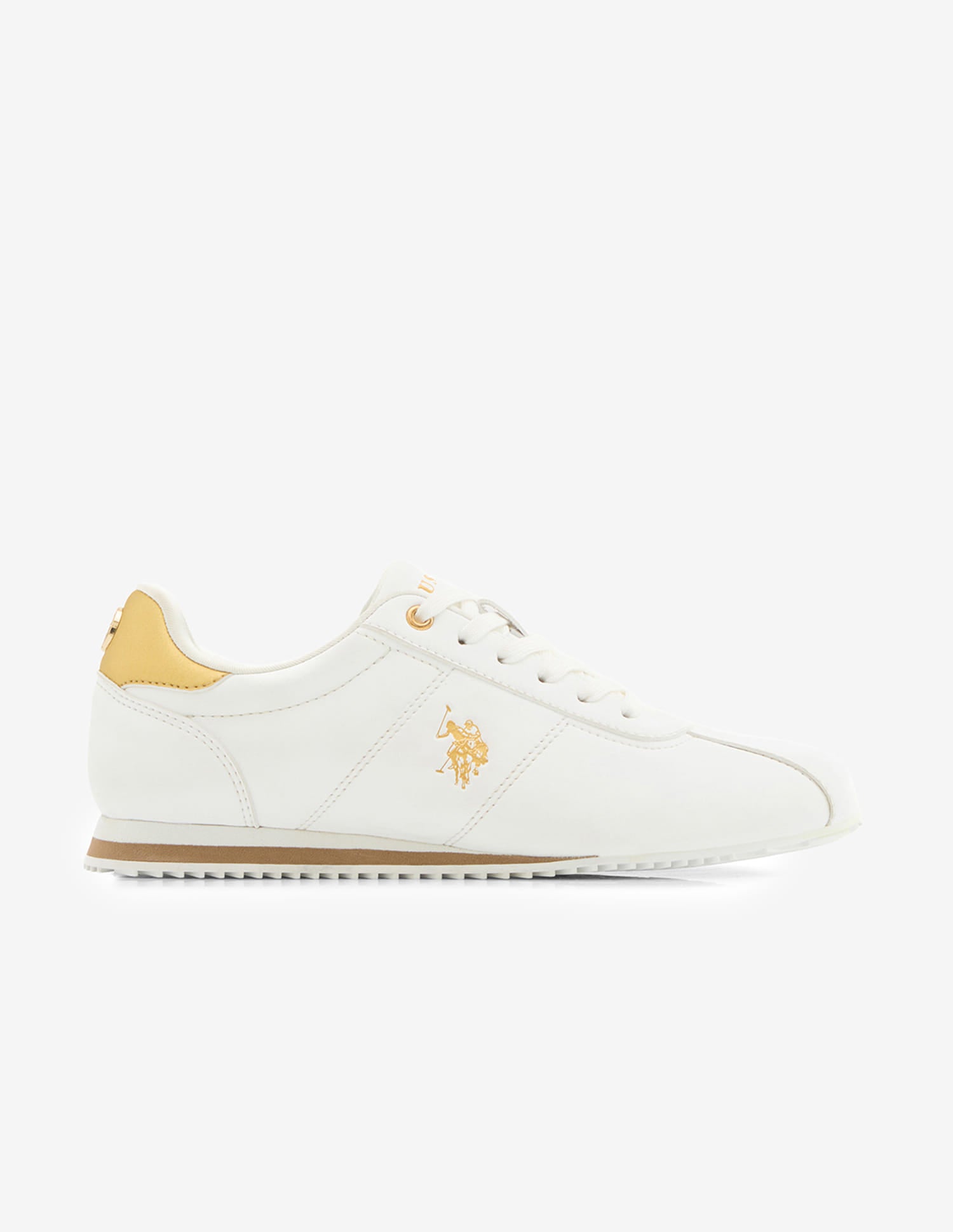 Aina Lace-Ups Light Weight Sneakers White - U.S. Polo Assn. India | Large