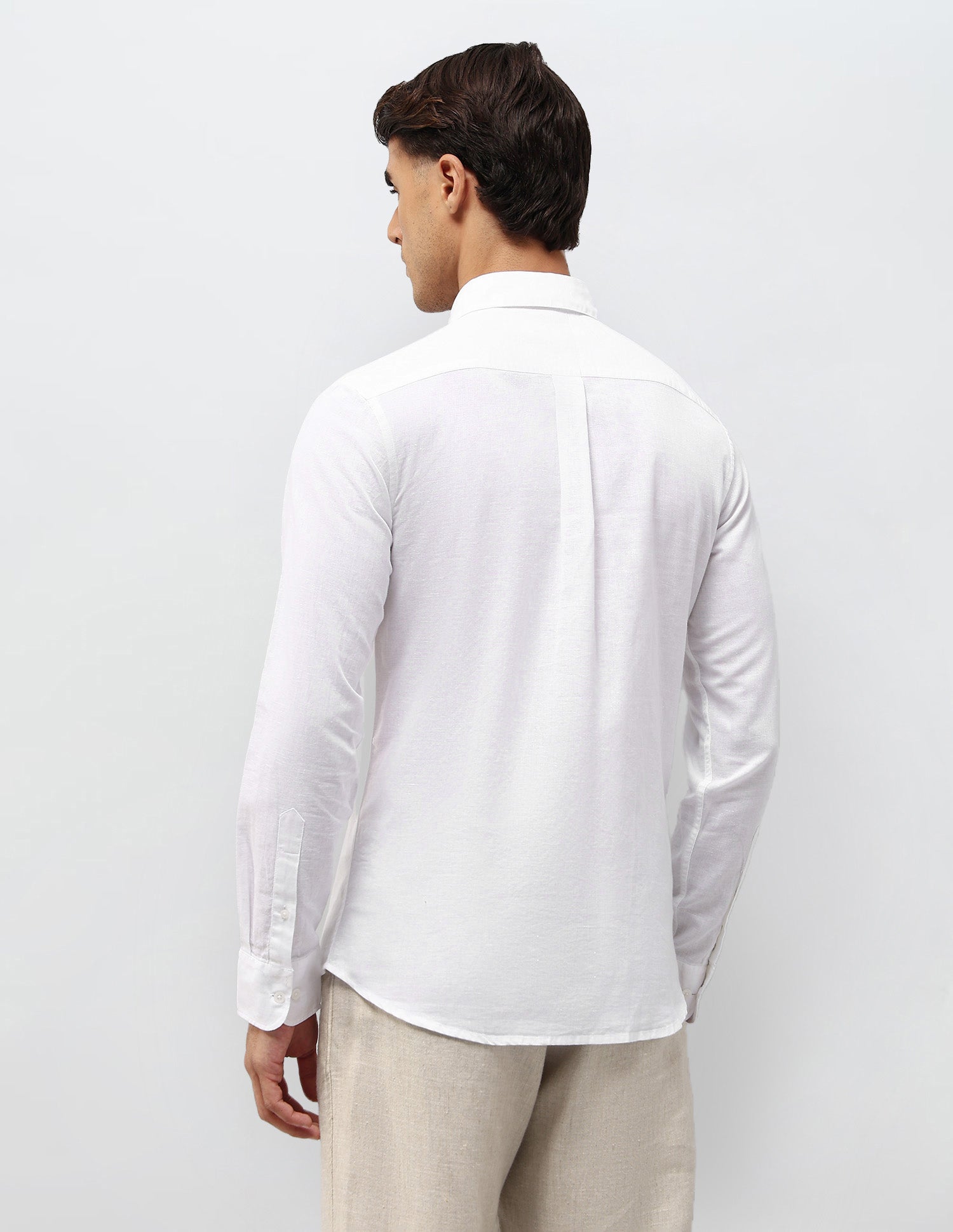 Solid Tailored Fit Shirt White - U.S. POLO ASSN. | Large