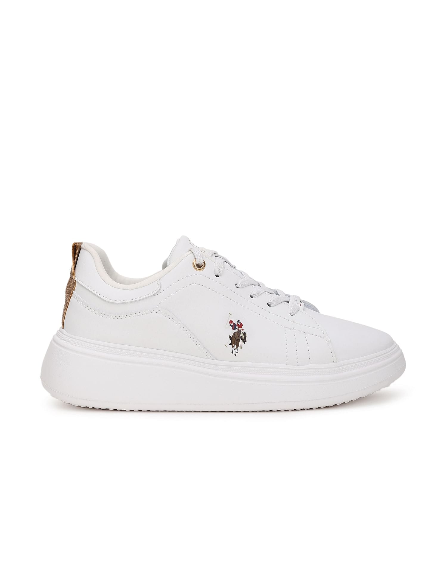 Ariel 2.0 White Light Weight Sneaker Shoes White - U.S. Polo Assn. India | Large
