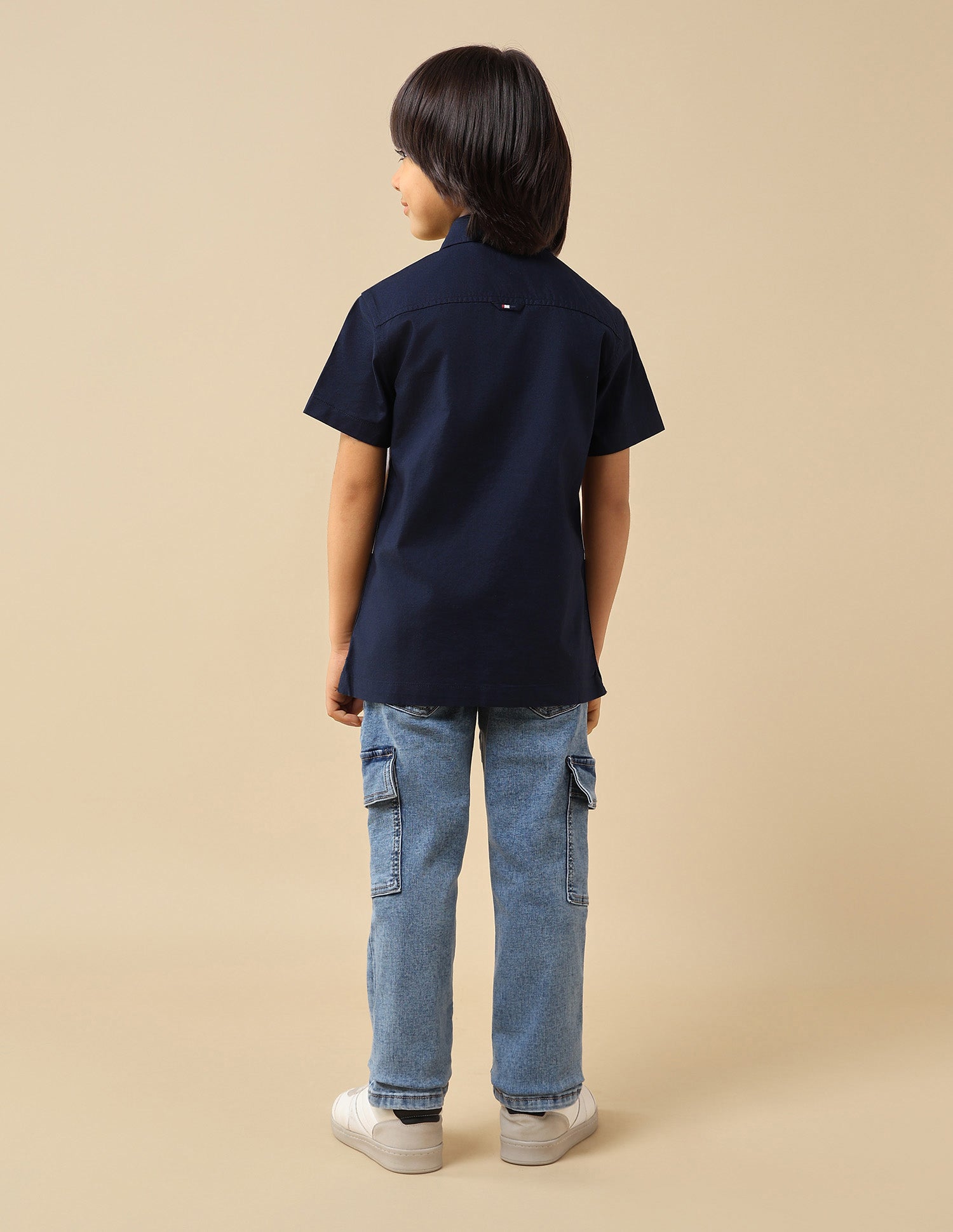 Boys Colourblocked Oxford Shirt Navy - U.S. POLO ASSN. | Large