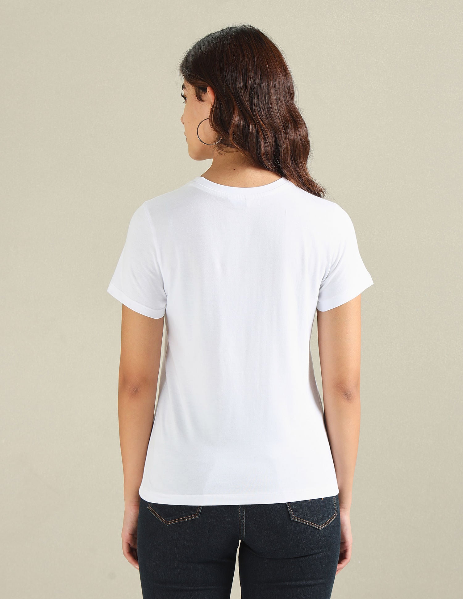 Pure Cotton Brand Print T-Shirt White - U.S. Polo Assn. India | Large
