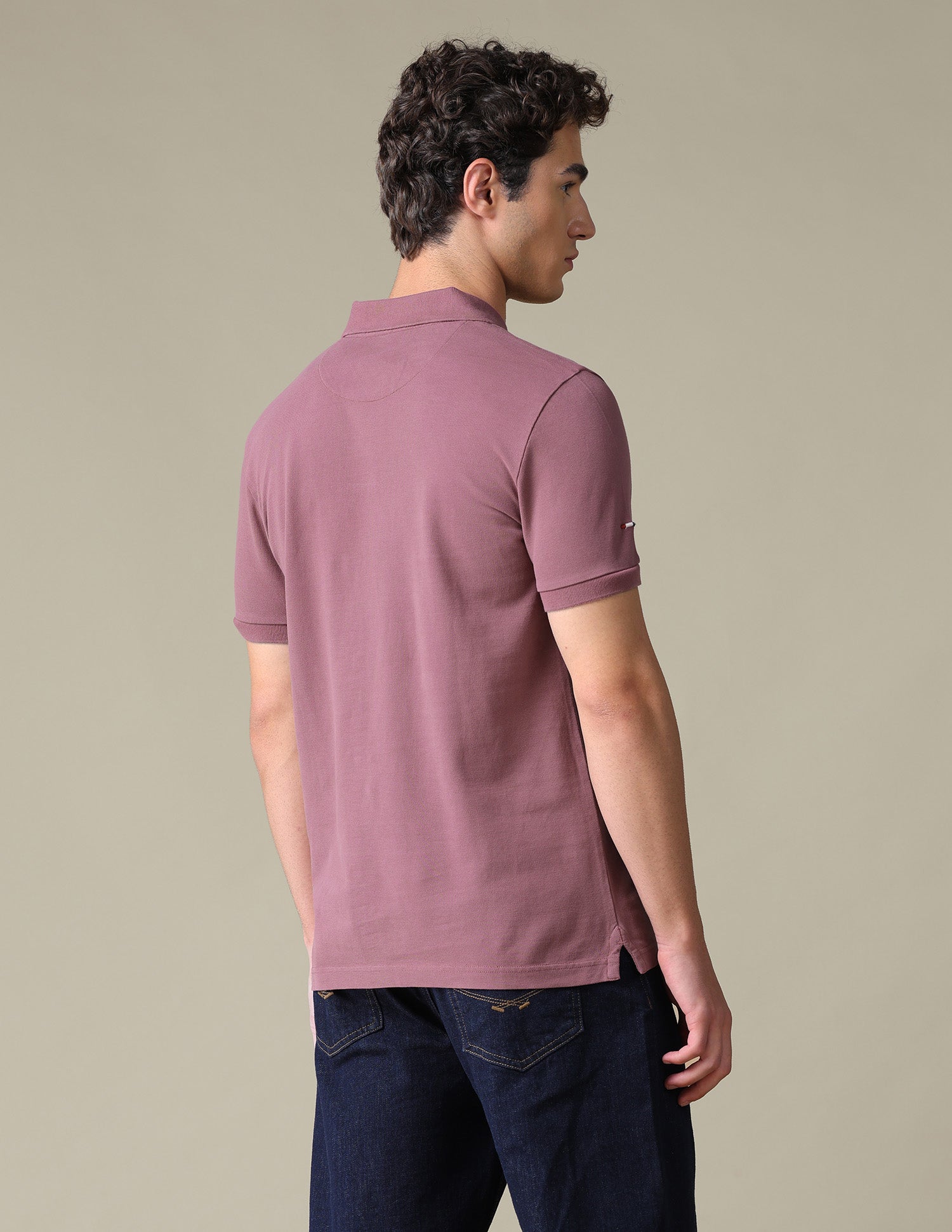 Solid Regular Fit Polo Shirt Pink - U.S. Polo Assn. India | Large