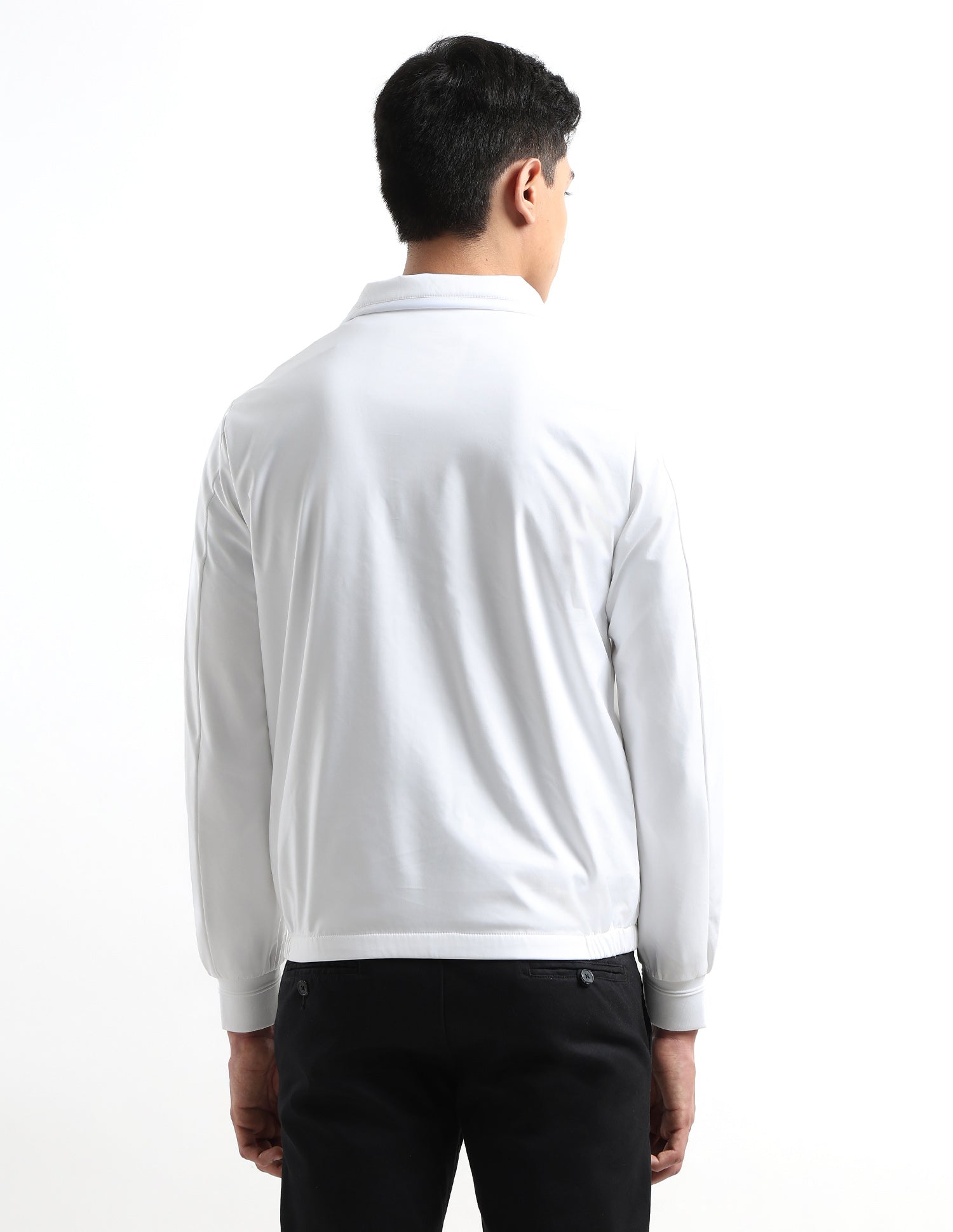 Solid Regular Fit Jacket White - U.S. POLO ASSN. | Large