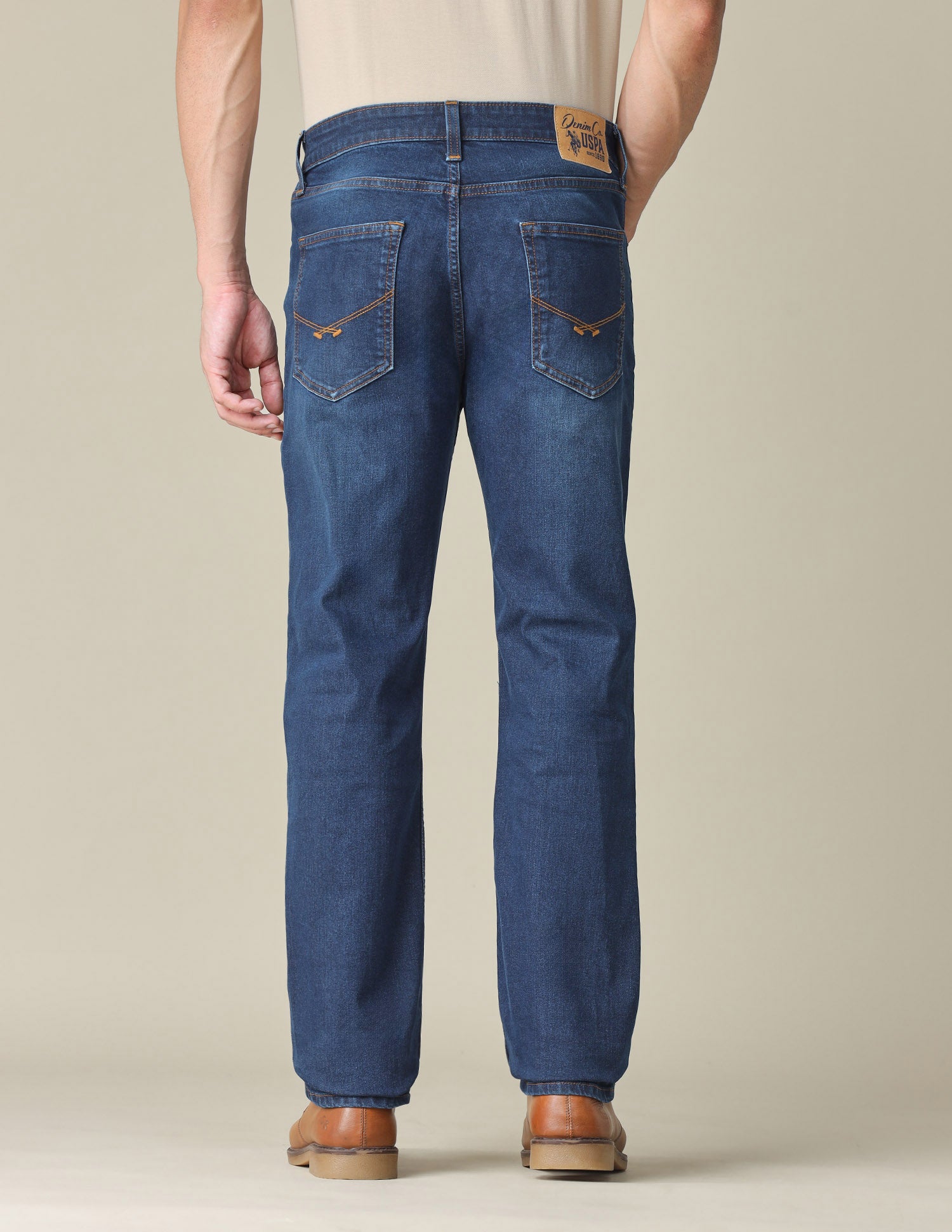 Harold Slim Straight Fit Blue Jeans Dark Indigo - U.S. POLO ASSN. | Large