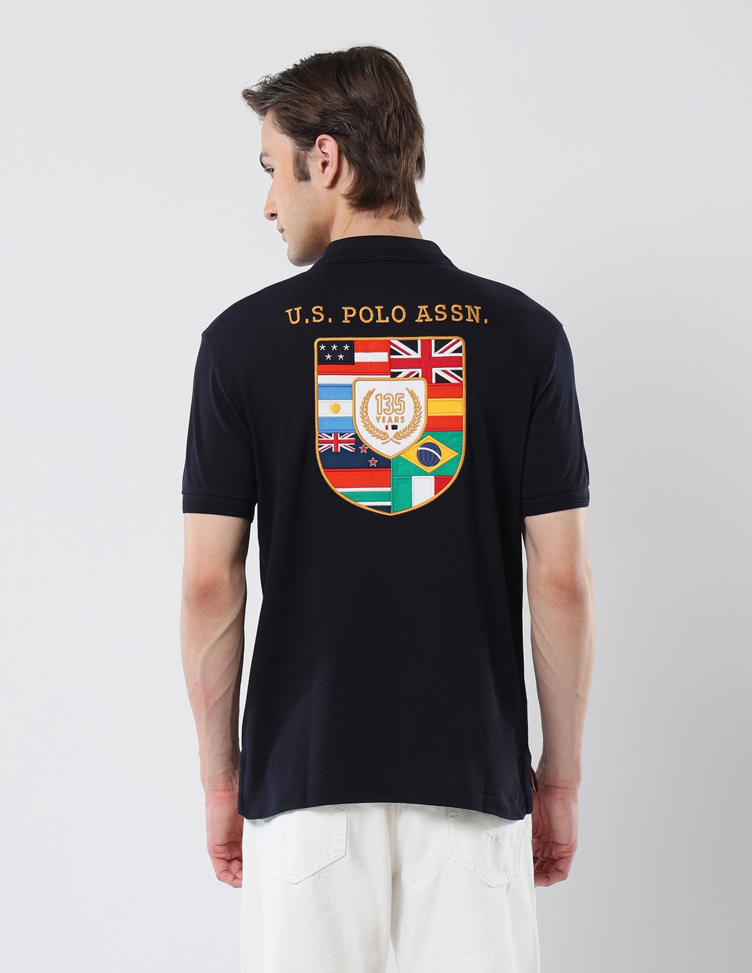 Pure Cotton 135 Anniversary Polo Shirt Navy - U.S. Polo Assn. India | Large