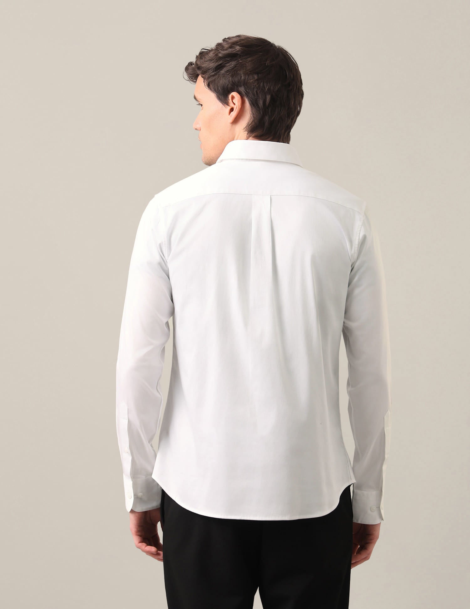 Solid Satin Shirt White - U.S. Polo Assn. India | Large