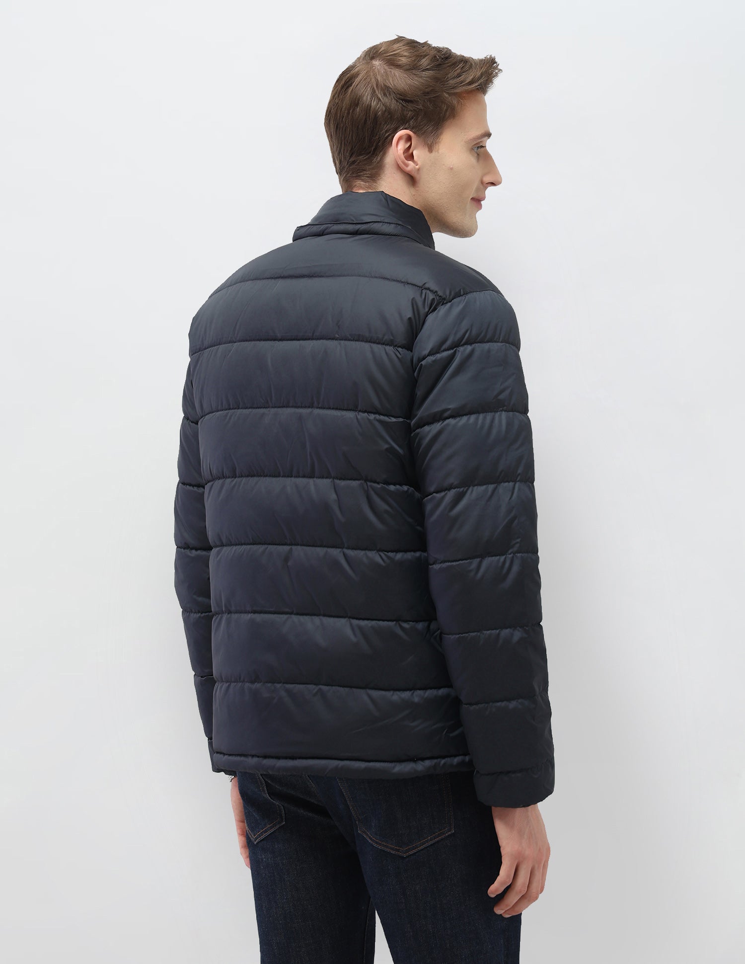 Detachable Hood Puffer Jacket Navy - U.S. Polo Assn. India | Large