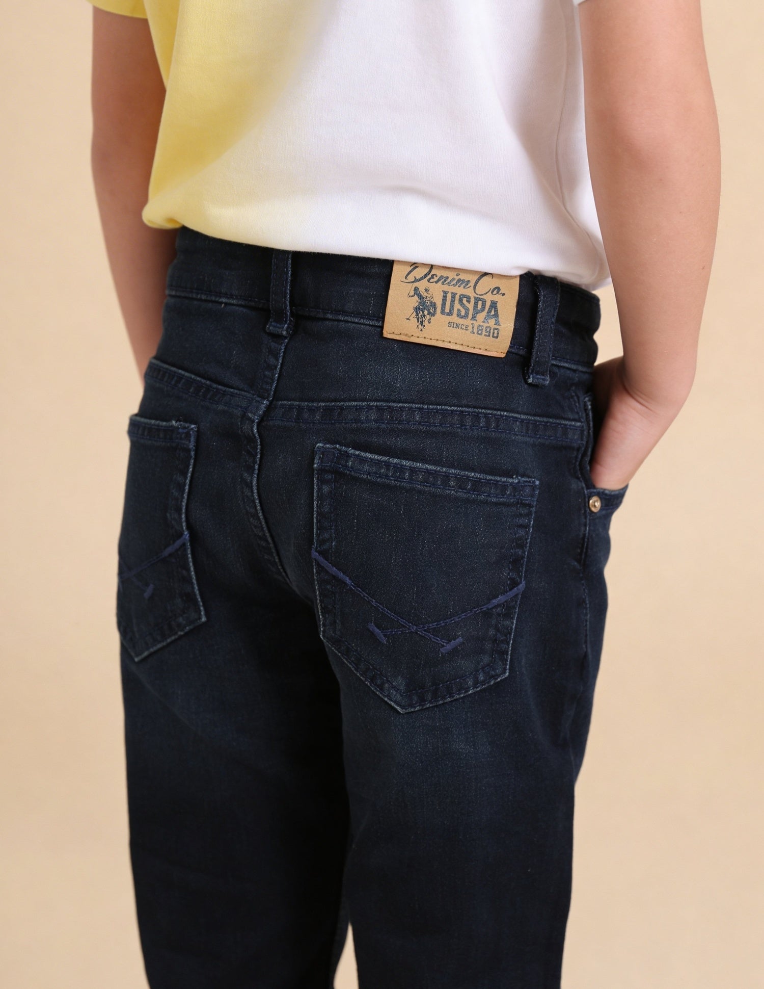 Slim Fit Blue Jeans Dark Blue - U.S. Polo Assn. India | Large