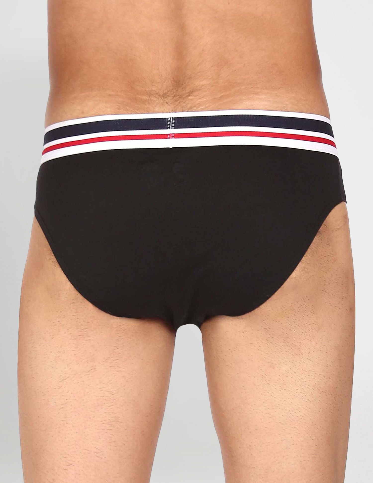 Elasticized Waist Pure Cotton I006 Briefs - Pack Of 3 Black, Grey and Navy - U.S. POLO ASSN. | Large