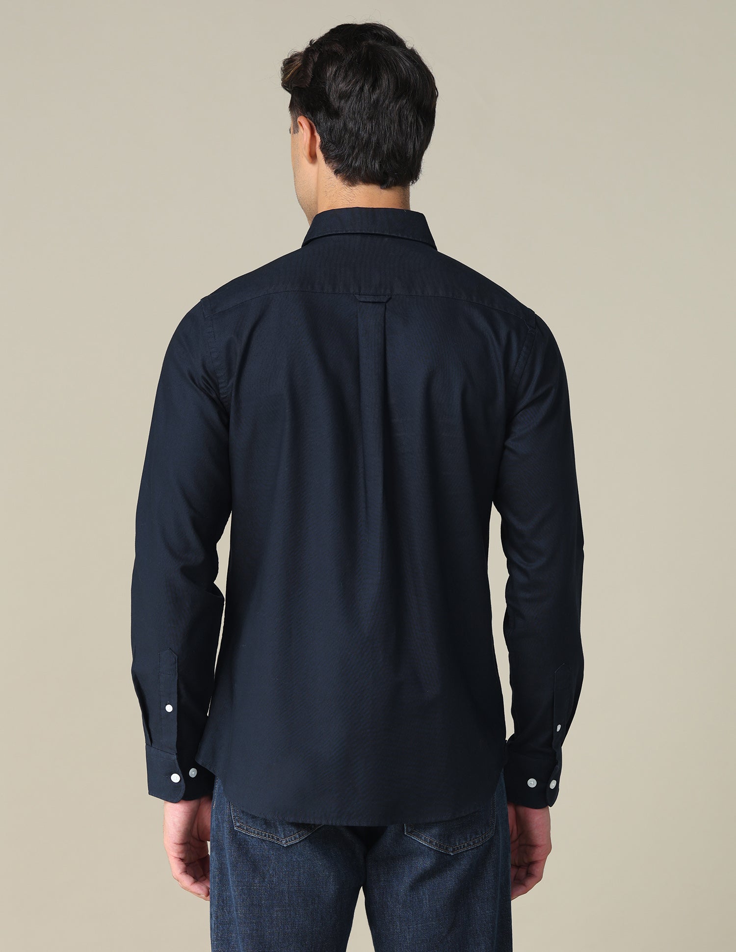 Oxford Tailored Fit Shirt Navy - U.S. POLO ASSN. | Large