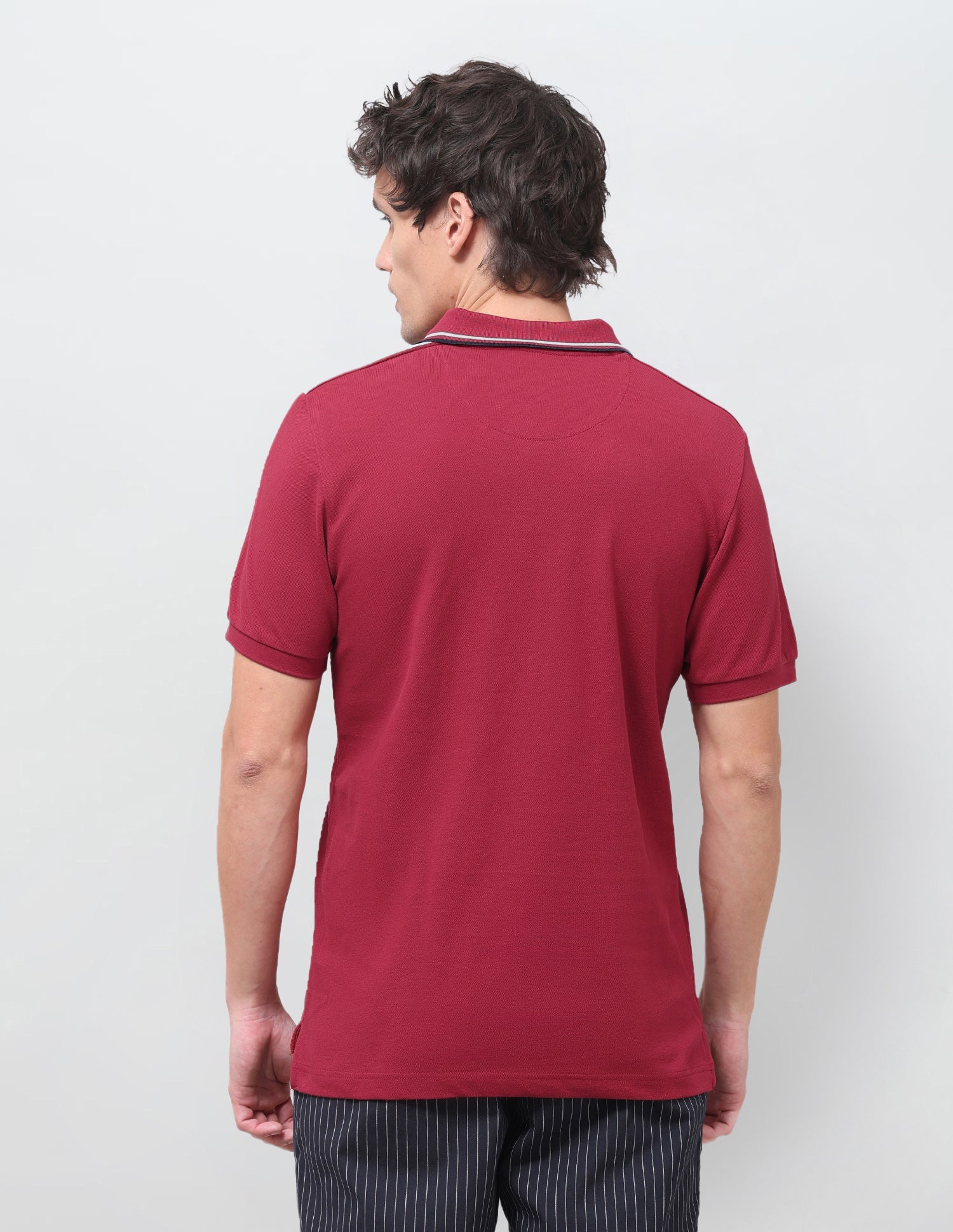 Solid Regular Fit Polo Shirt Red - U.S. Polo Assn. India | Large