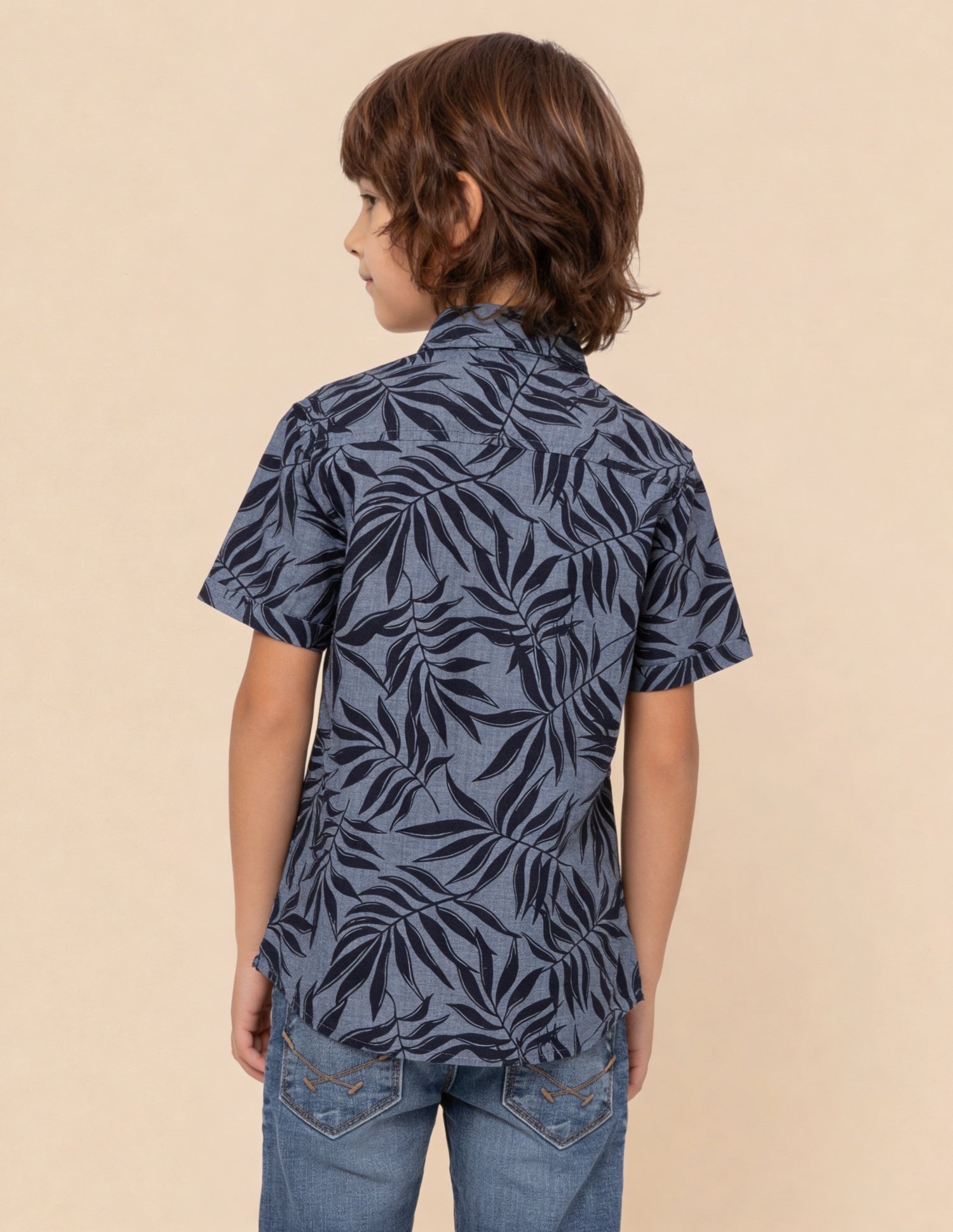 Tropical Printed Regular Fit Shirt Indigo - U.S. Polo Assn. India | Large