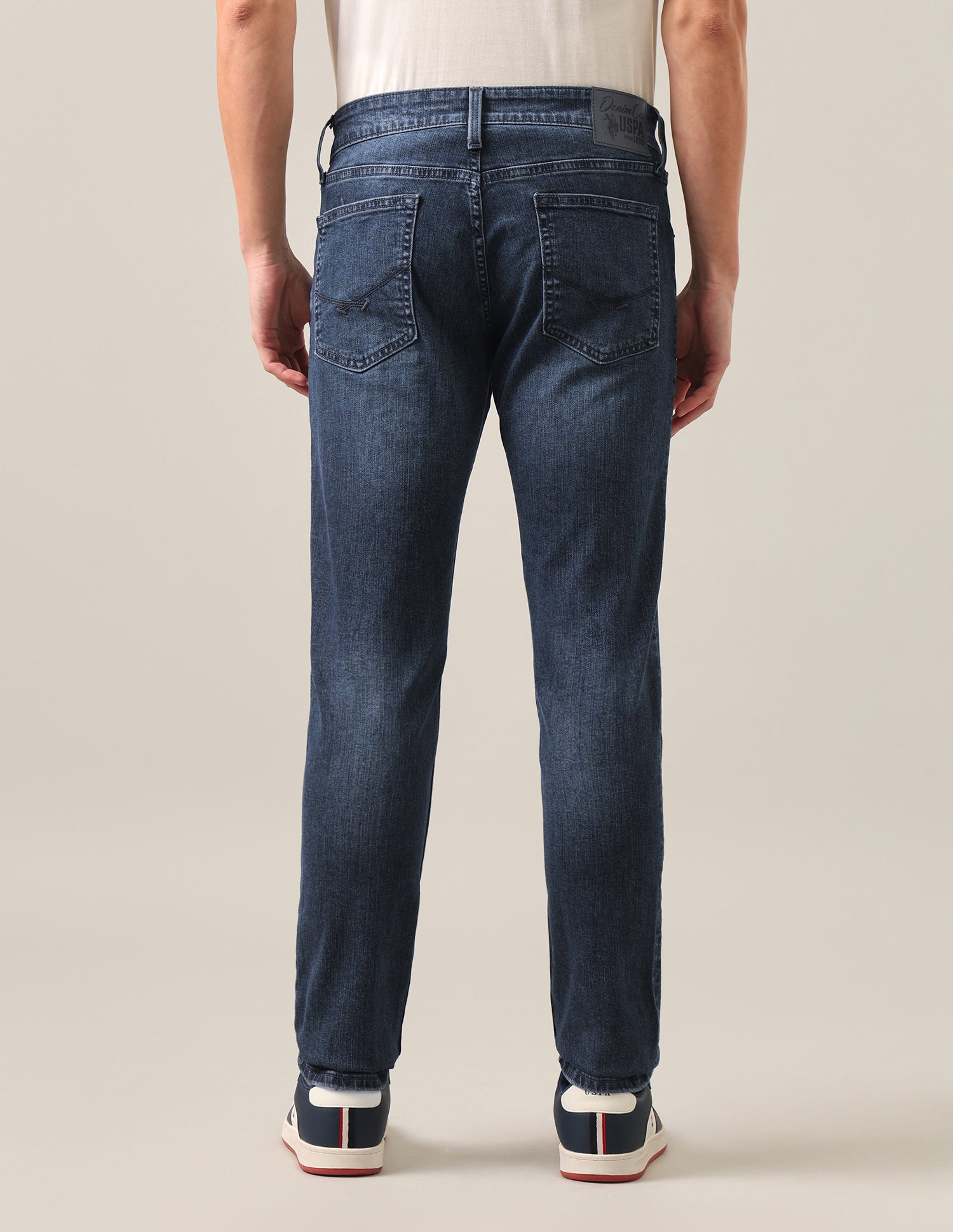 Brandon Slim-Tapered Fit Blue Jeans Dark Blue - U.S. Polo Assn. India | Large