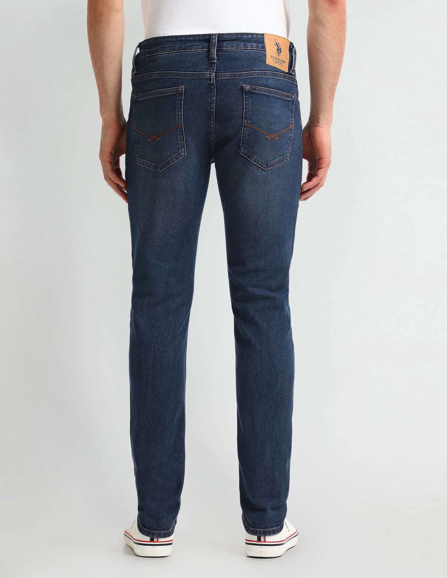 Slim Tapered Fit Blue Jeans Dark-Blue - U.S. Polo Assn. India | Large