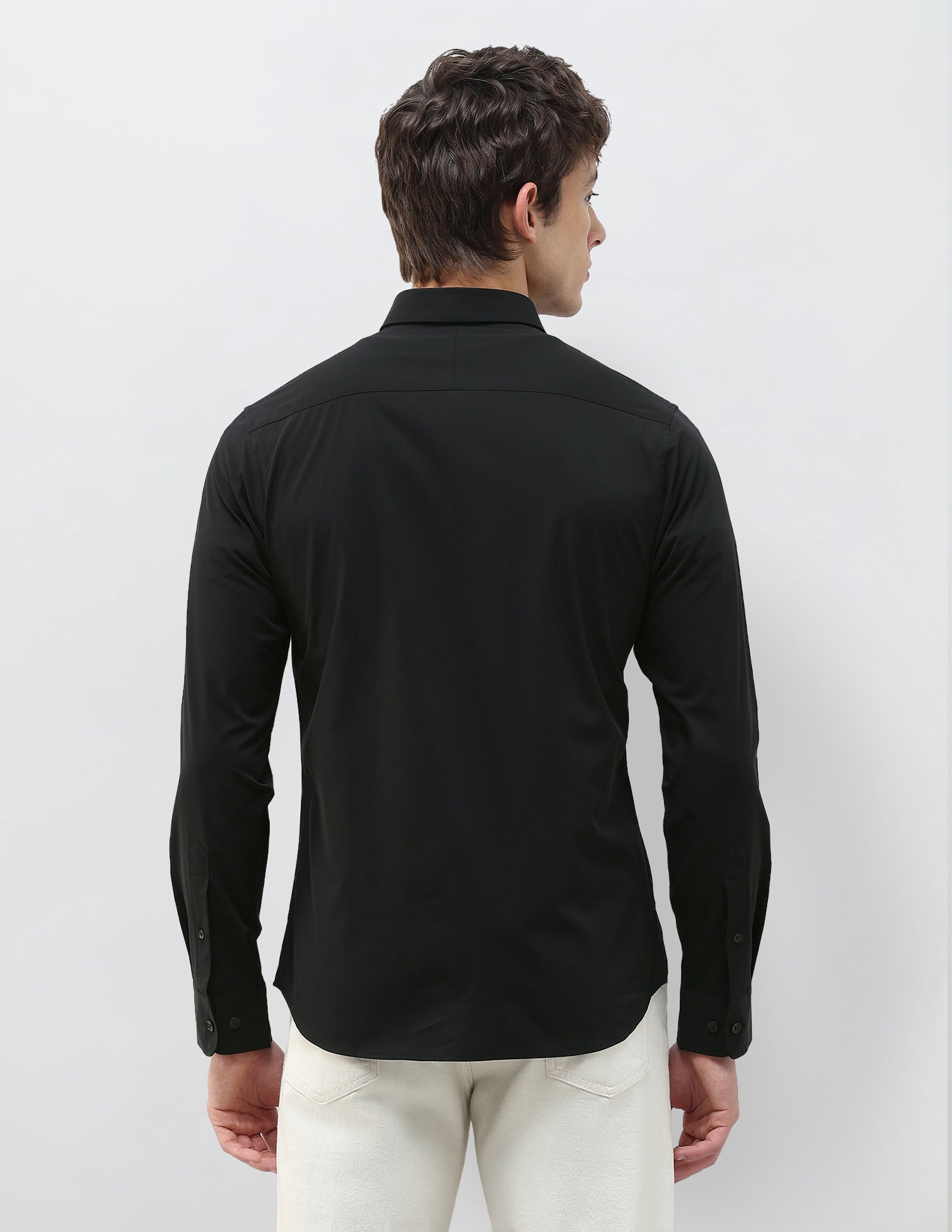 Solid Regular Fit Shirt Black - U.S. Polo Assn. India | Large