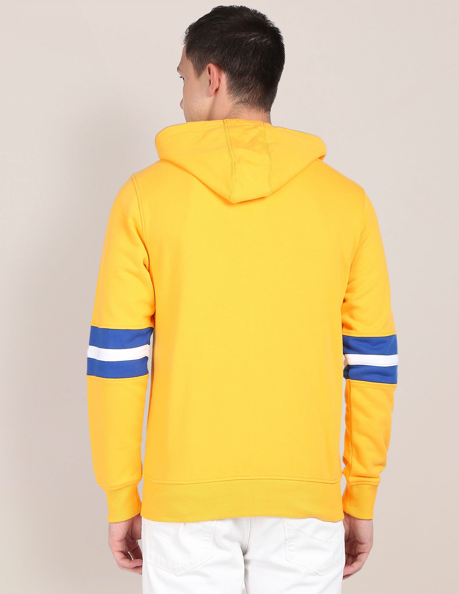 Cotton Colour Block Sweatshirt Chrome Yellow - U.S. POLO ASSN. | Large