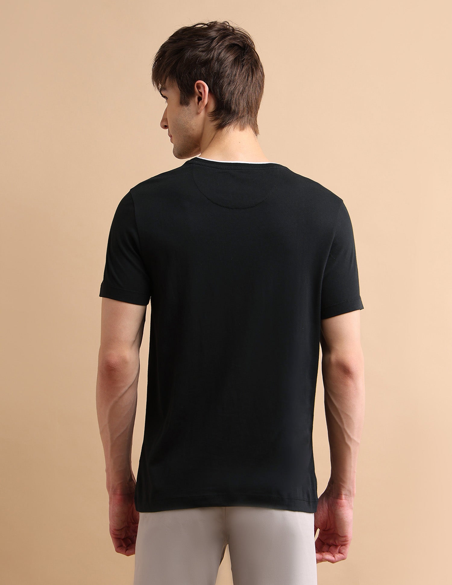 Stretchy Tipped T-Shirt Black - U.S. POLO ASSN. | Large