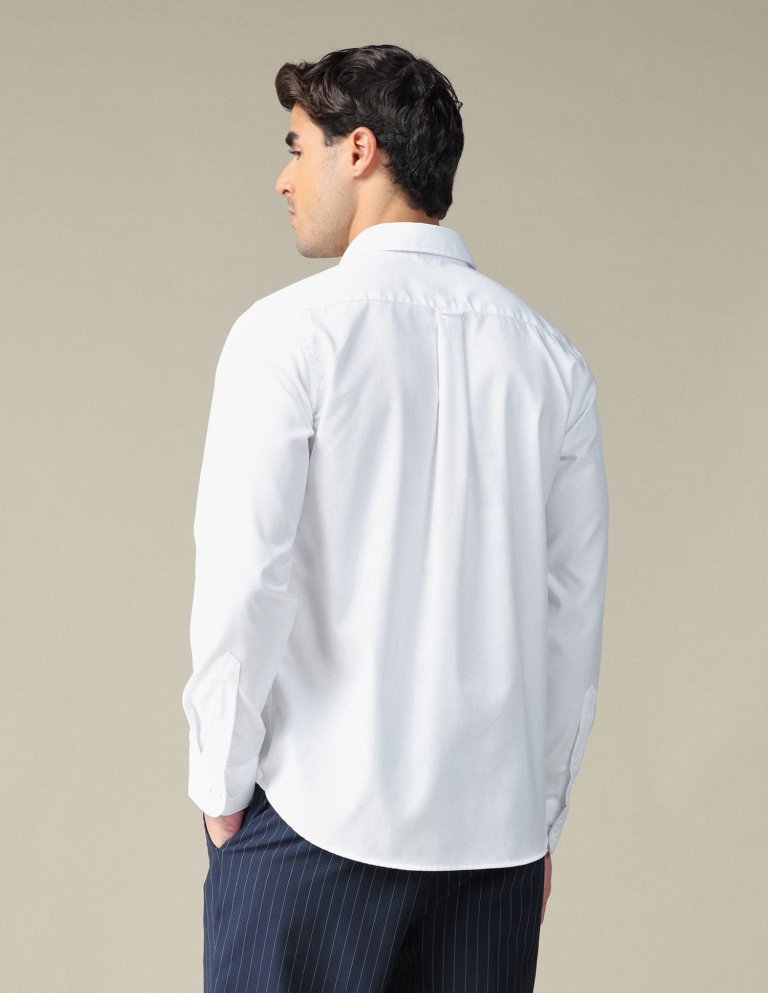 Textured Dobby Shirt White - U.S. POLO ASSN. | Large