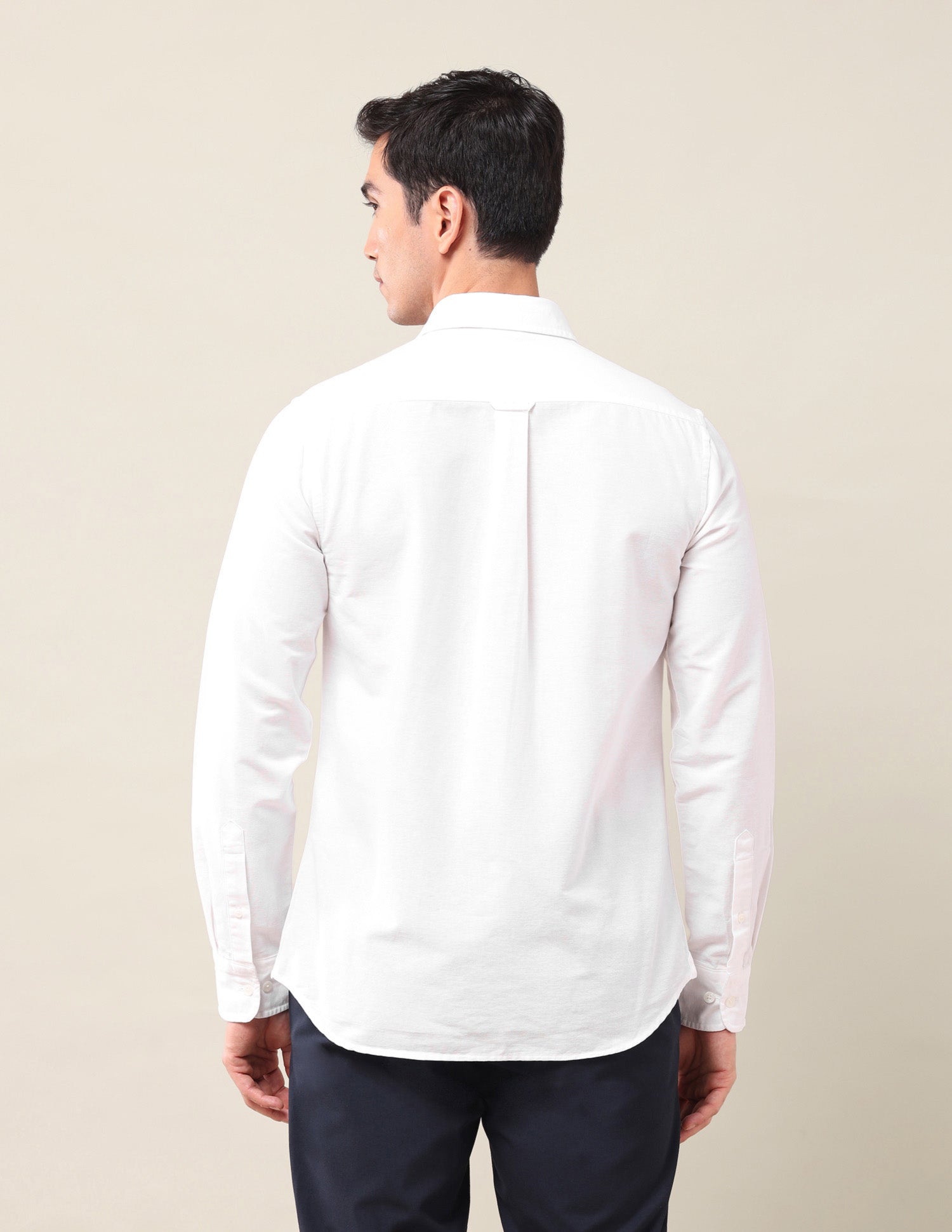 Tailored Fit Poplin Shirt White - U.S. Polo Assn. India | Large