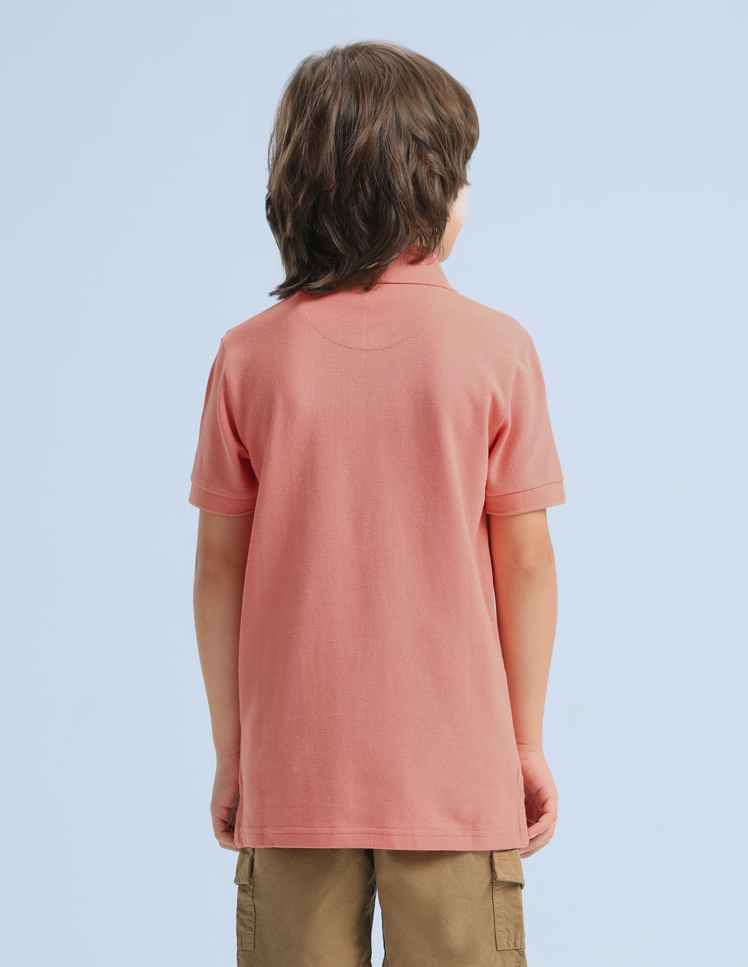 Solid Regular Fit Polo Shirt Orange - U.S. Polo Assn. India | Large