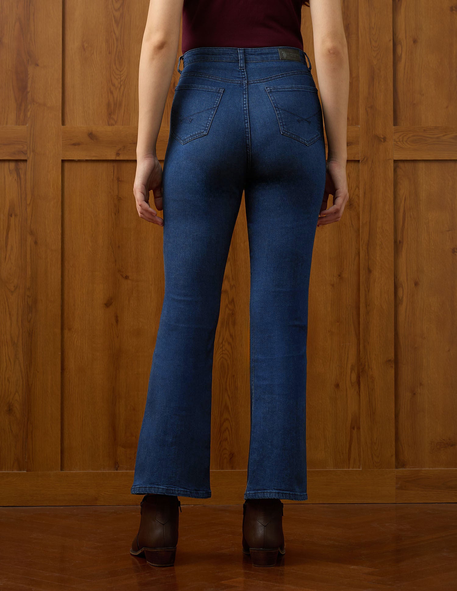 Ultra High-Rise Bootcut Fit Jeans Blue - U.S. POLO ASSN. | Large