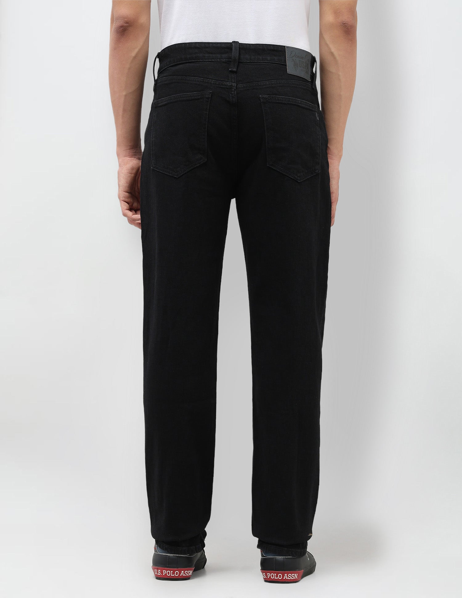 Shawn Relaxed Fit Black Jeans Black - U.S. POLO ASSN. | Large