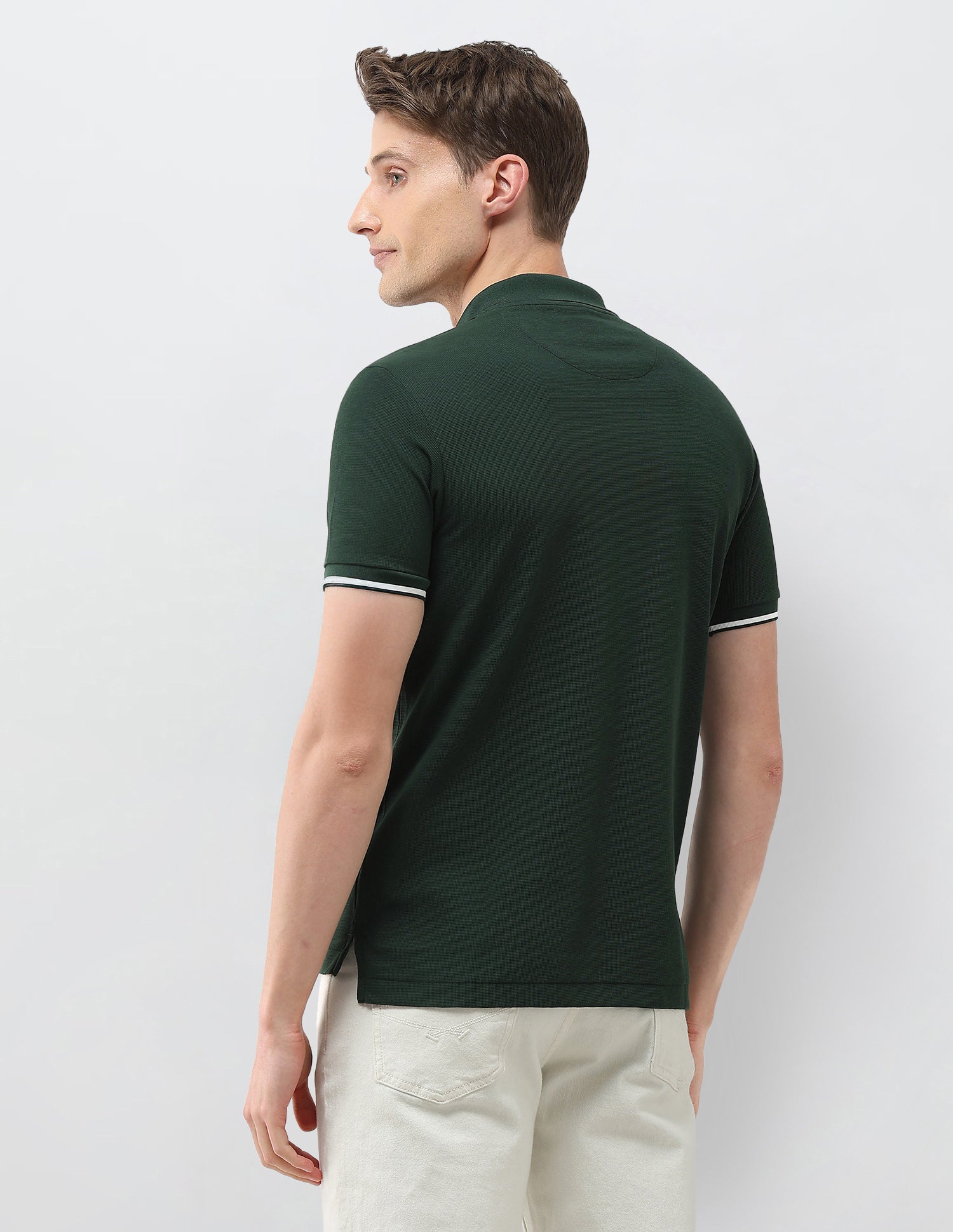 Brand Embroidered Slim Fit Polo Shirt Green - U.S. Polo Assn. India | Large