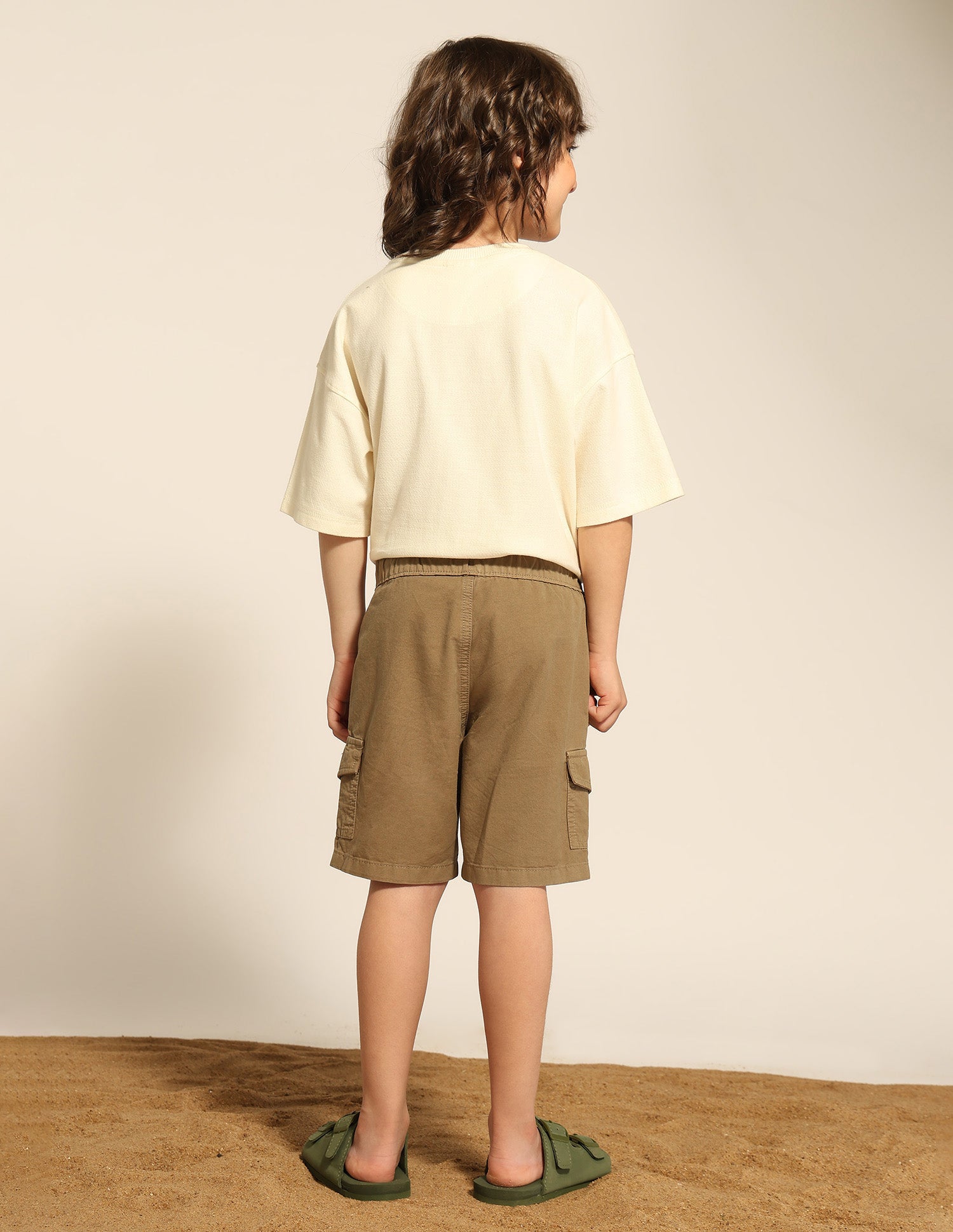 Boys Twill Cargo Shorts Khaki - U.S. POLO ASSN. | Large