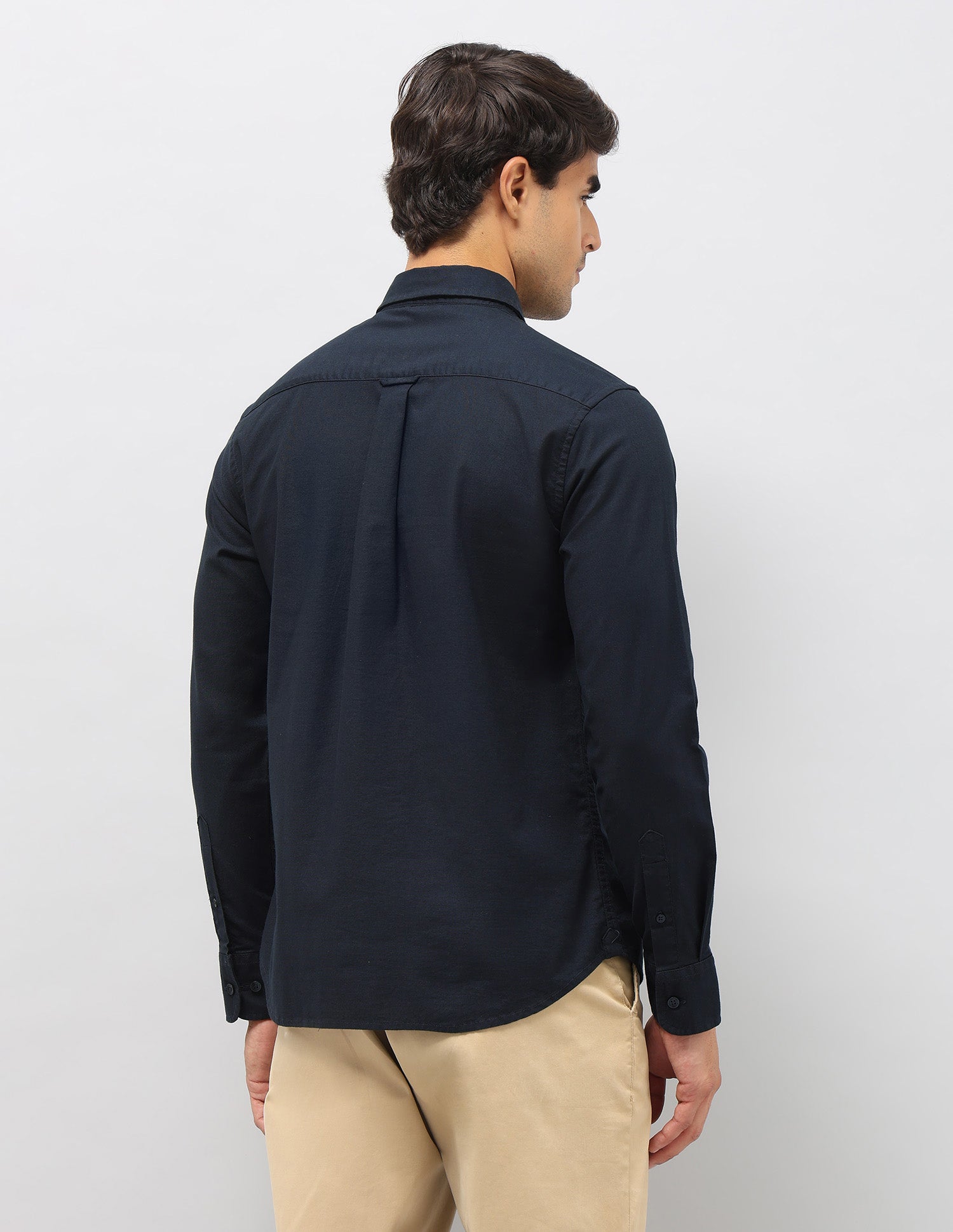 Tailored Fit Oxford Shirt Navy - U.S. Polo Assn. India | Large