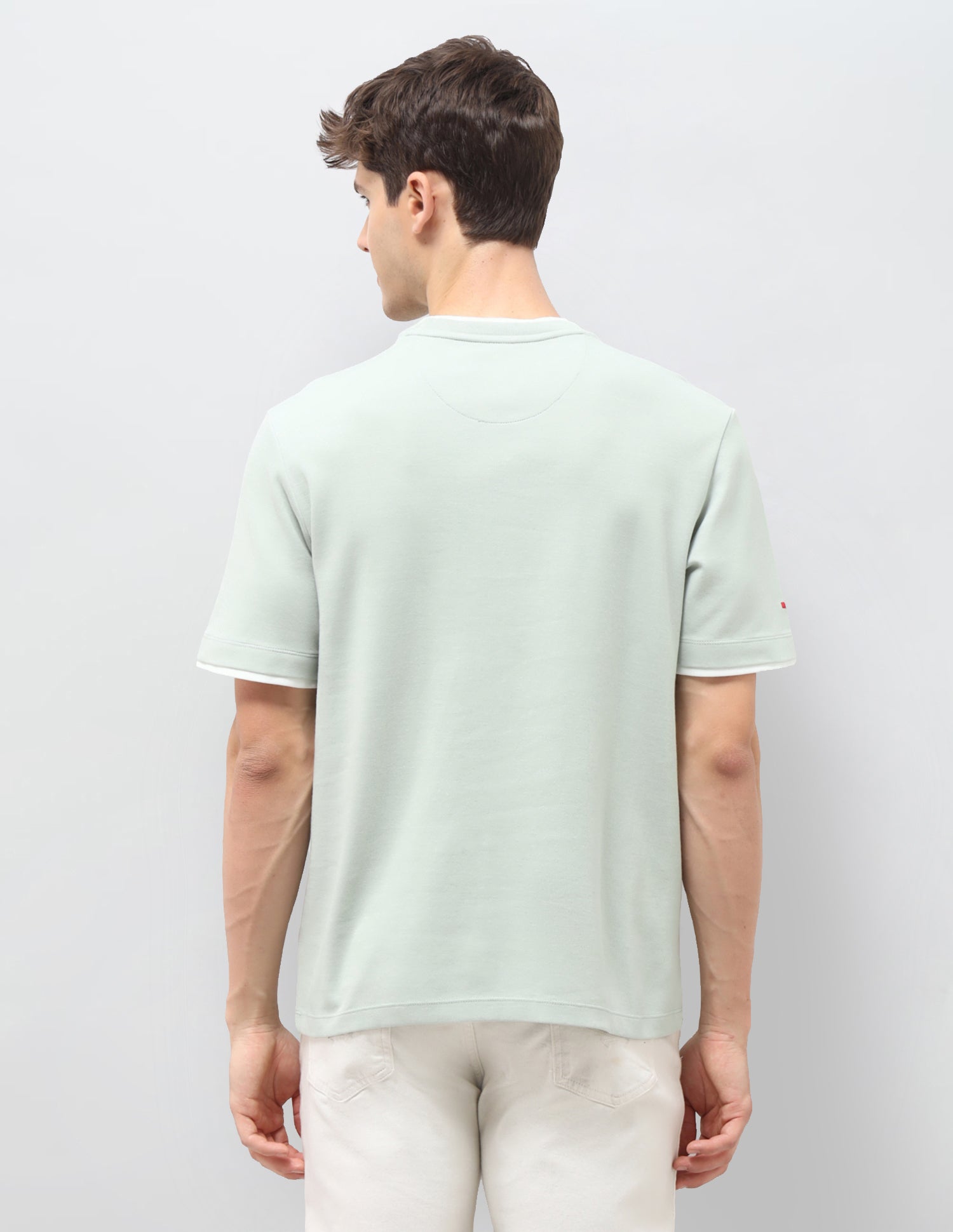Solid Slim Fit T-Shirt Green - U.S. Polo Assn. India | Large