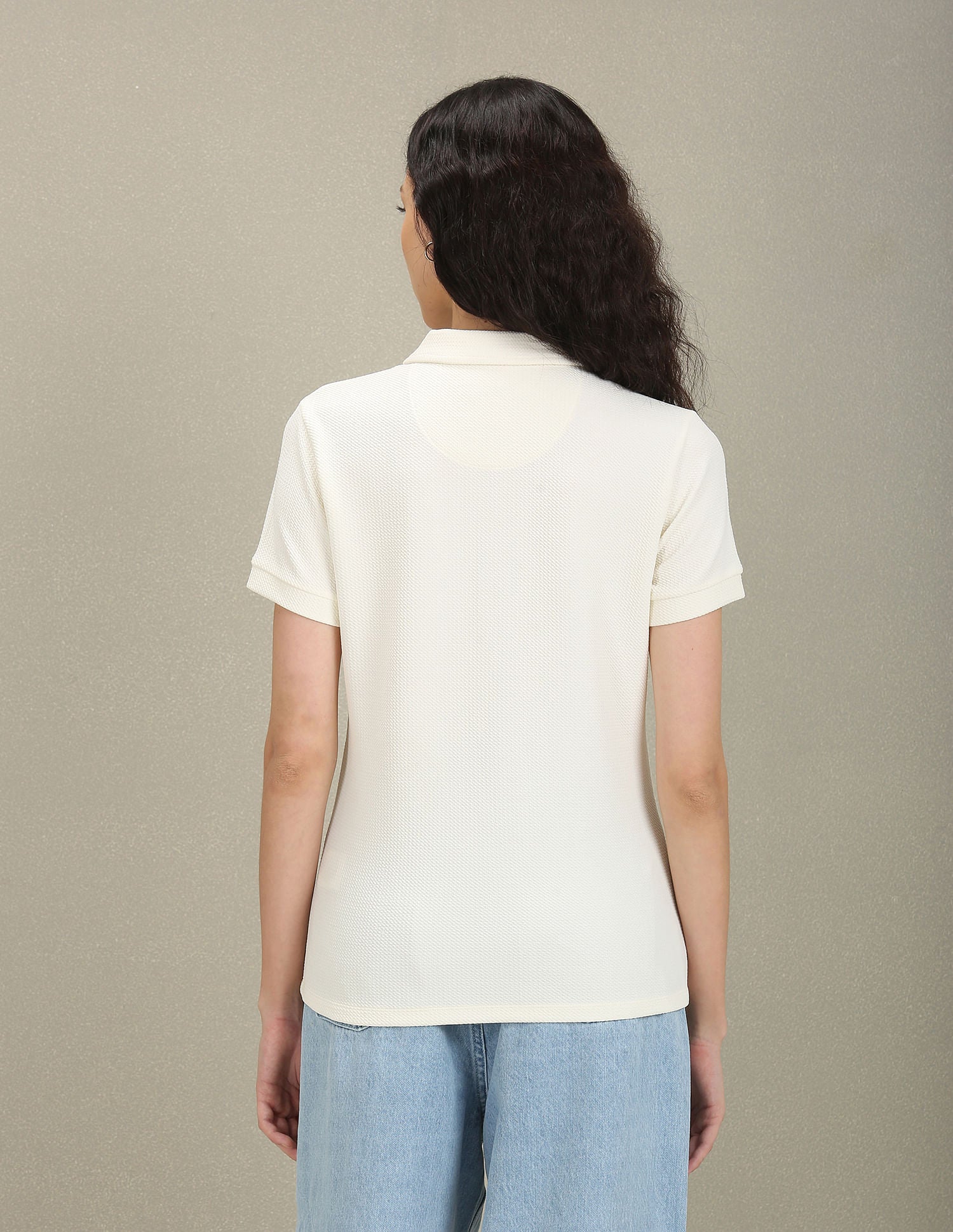 Karara Zipper Polo Shirt White - U.S. POLO ASSN. | Large