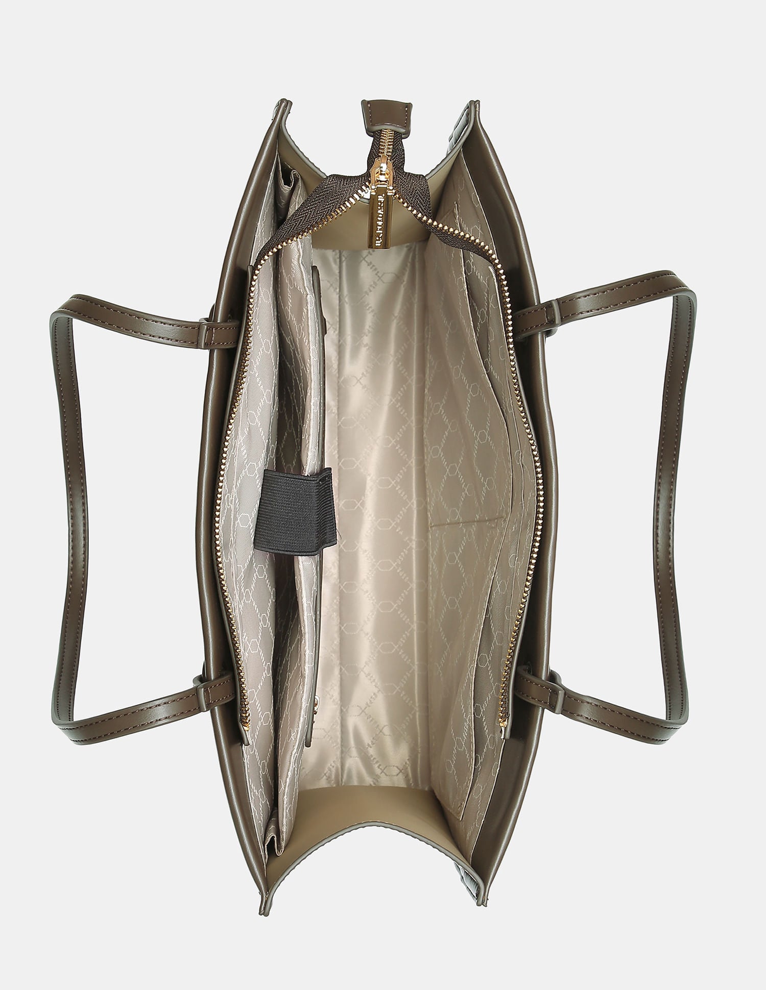 Women Bria Solid Tote Bag with Multipurpose Compartment Dark Grey - U.S. POLO ASSN. | Large