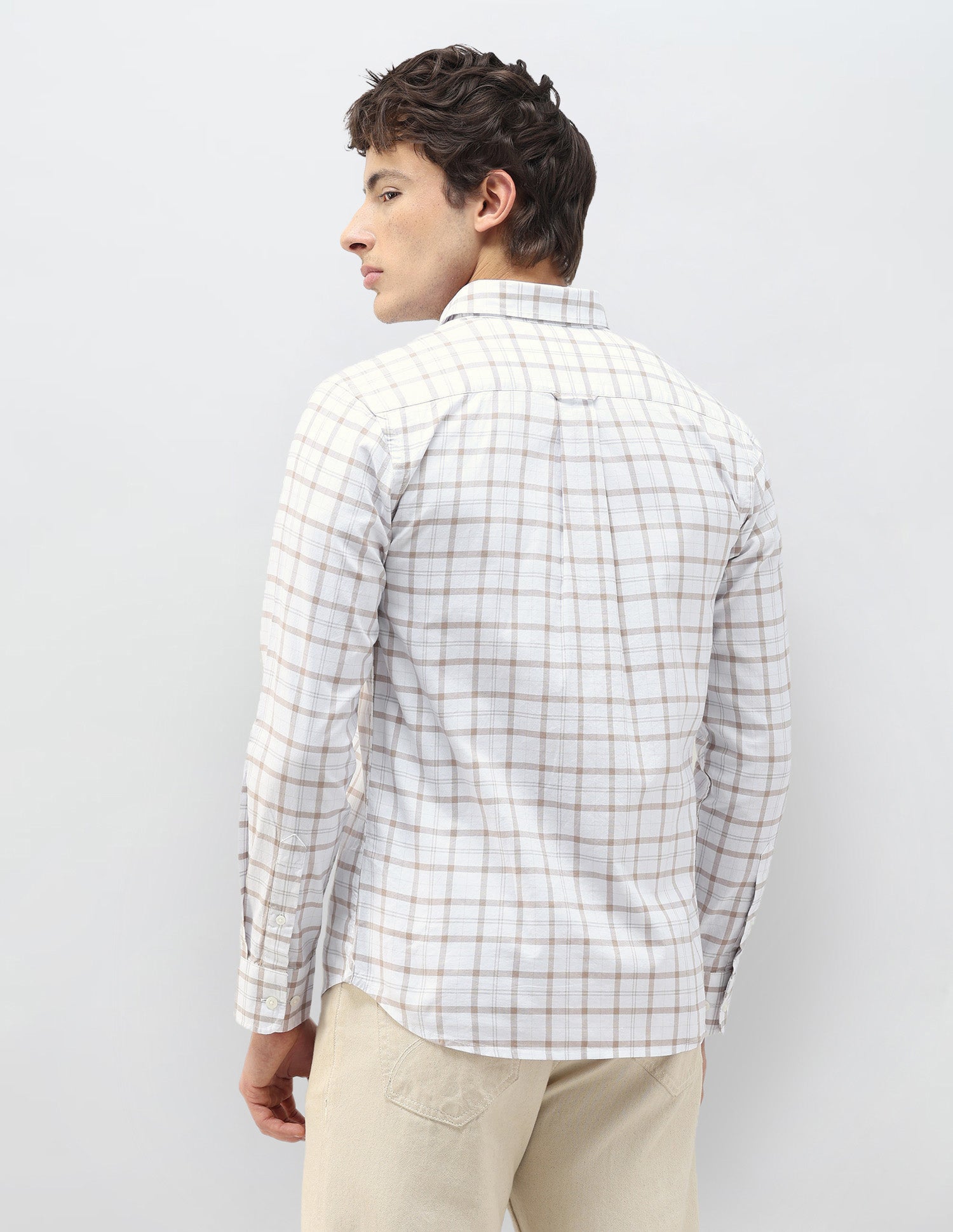 Casa De Campo Regular Fit Shirt Khaki - U.S. Polo Assn. India | Large