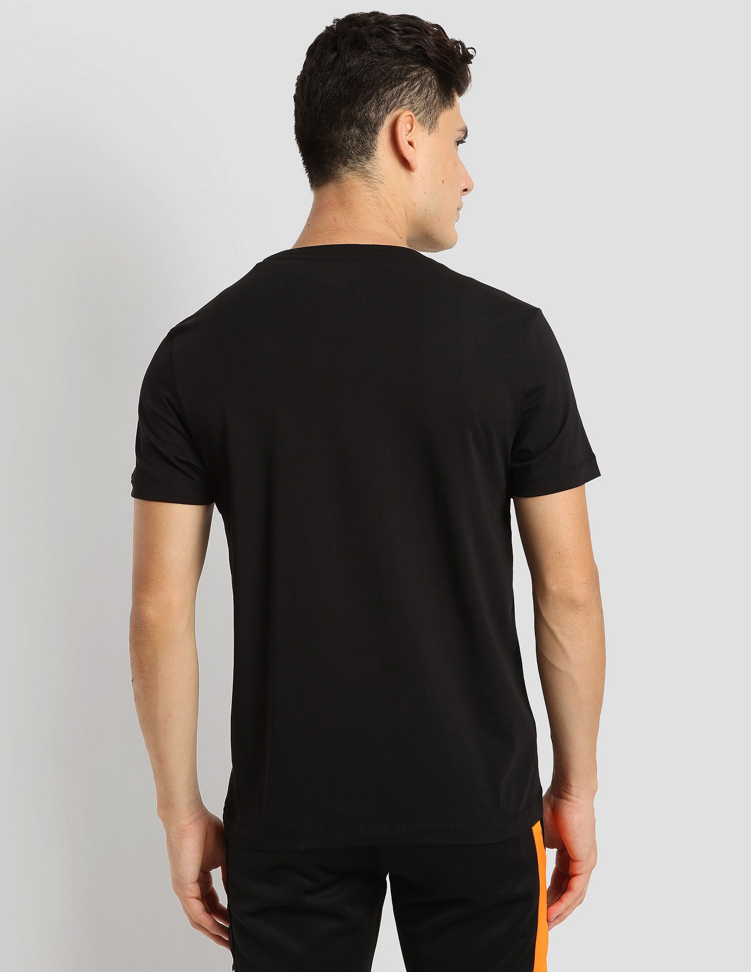 Brand Stripe Training T-Shirt Black - U.S. Polo Assn. India | Large
