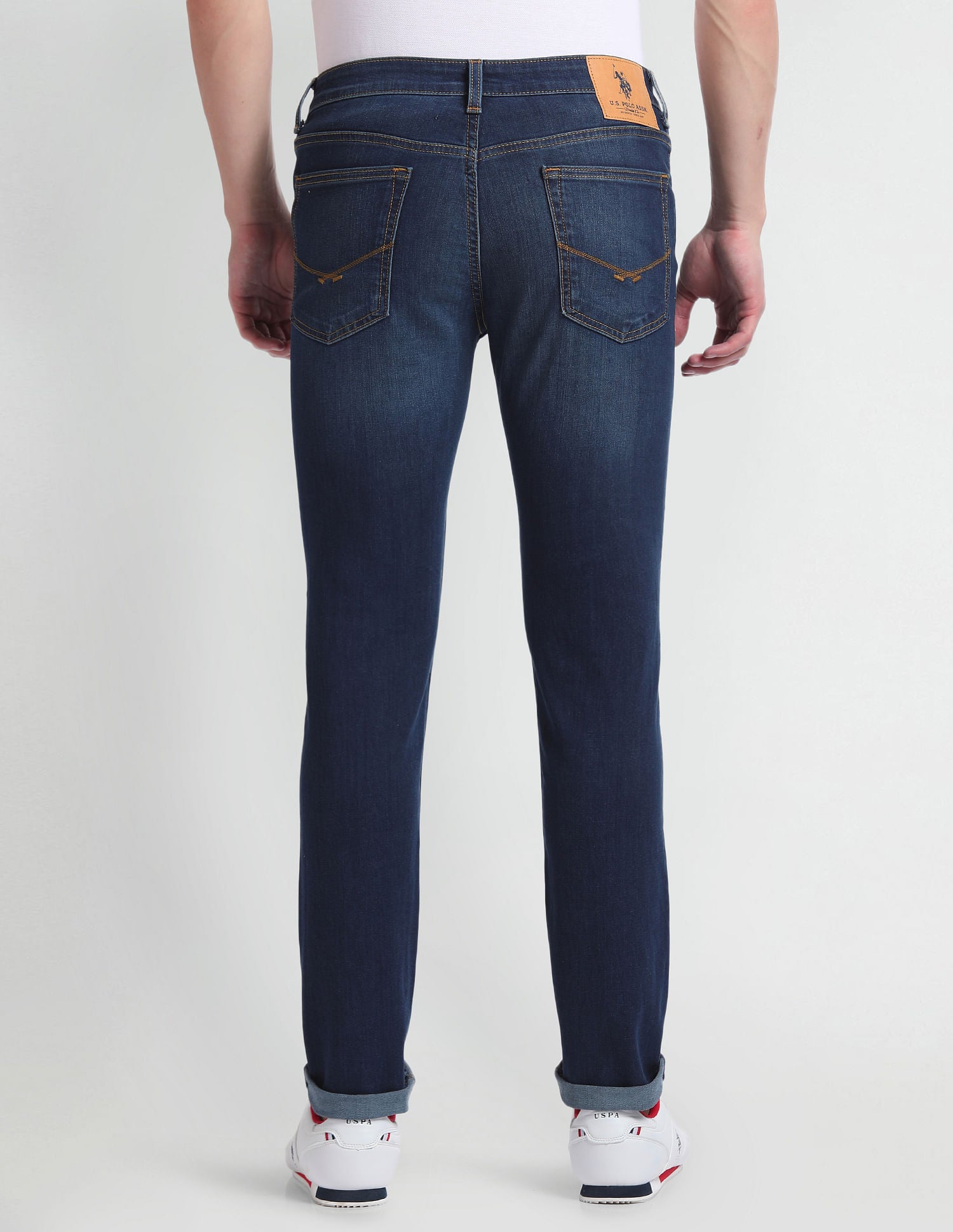 Regallo Skinny Fit Blue Jeans Blue - U.S. Polo Assn. India | Large