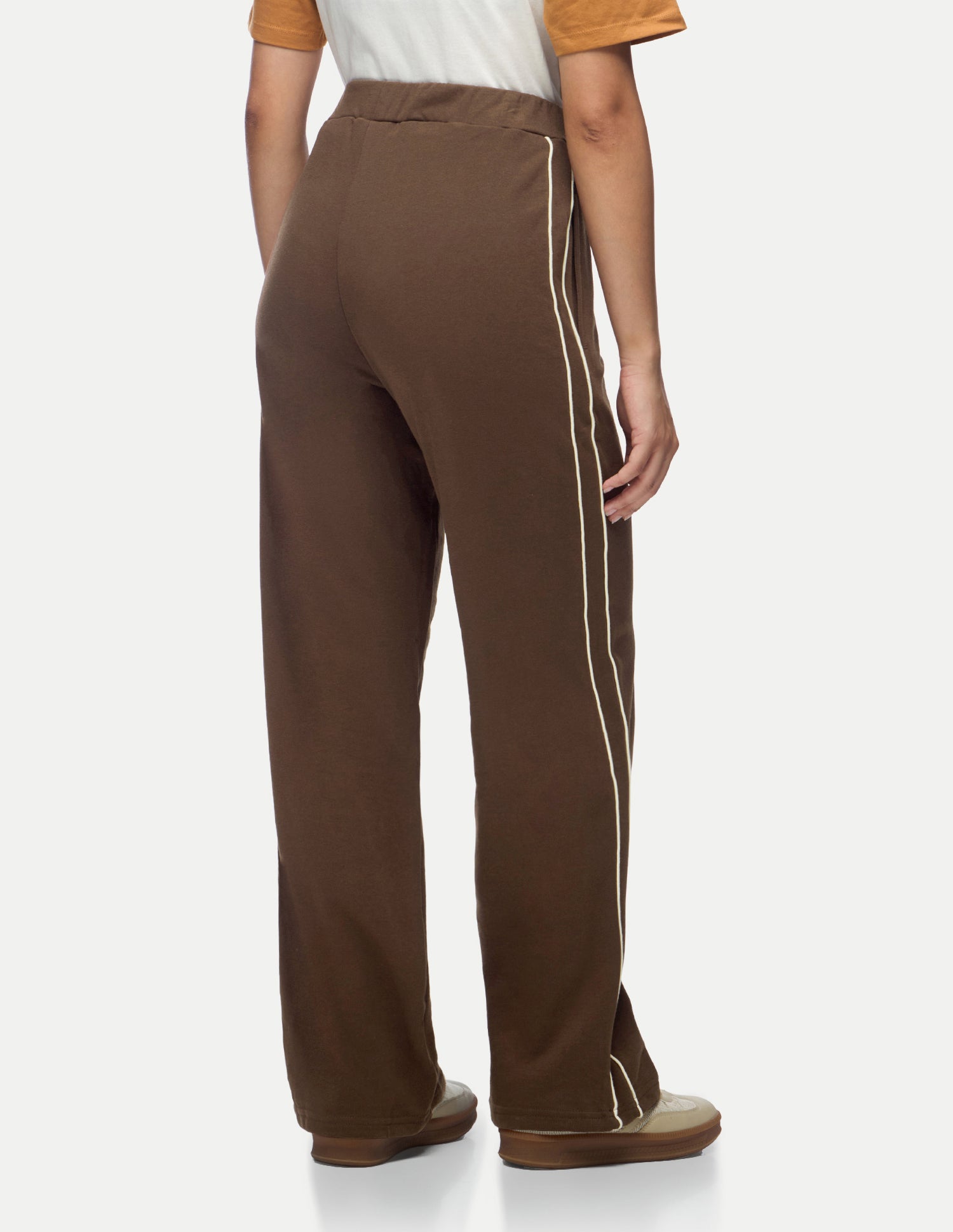 High Rise Straight Trousers Brown - U.S. Polo Assn. India | Large