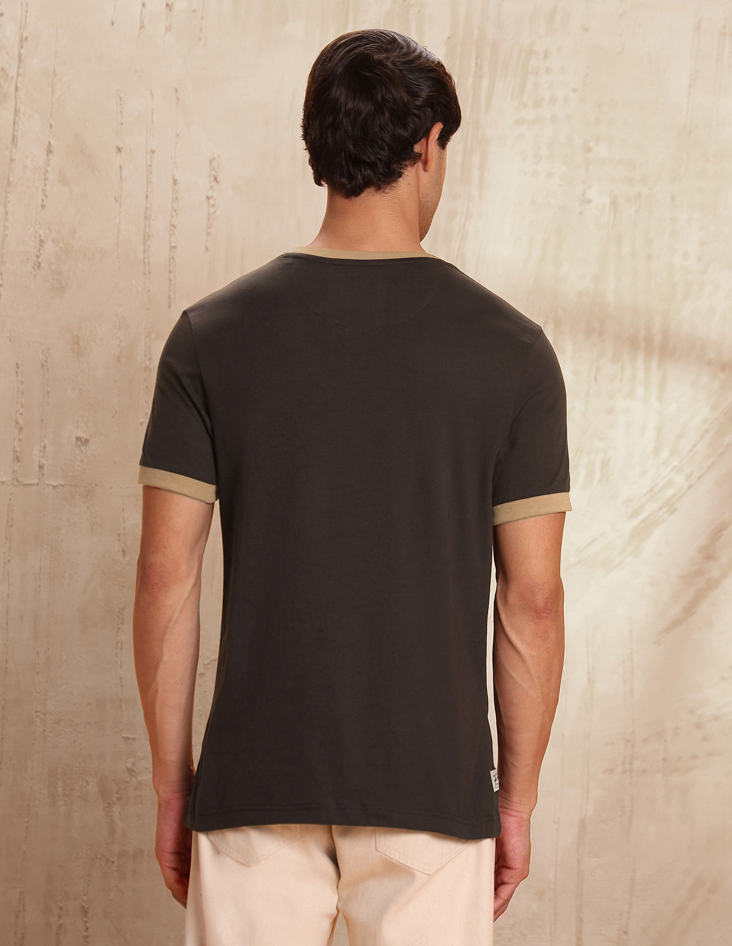 Pure Cotton Brand Printed T-Shirt Dark Brown - U.S. POLO ASSN. | Large