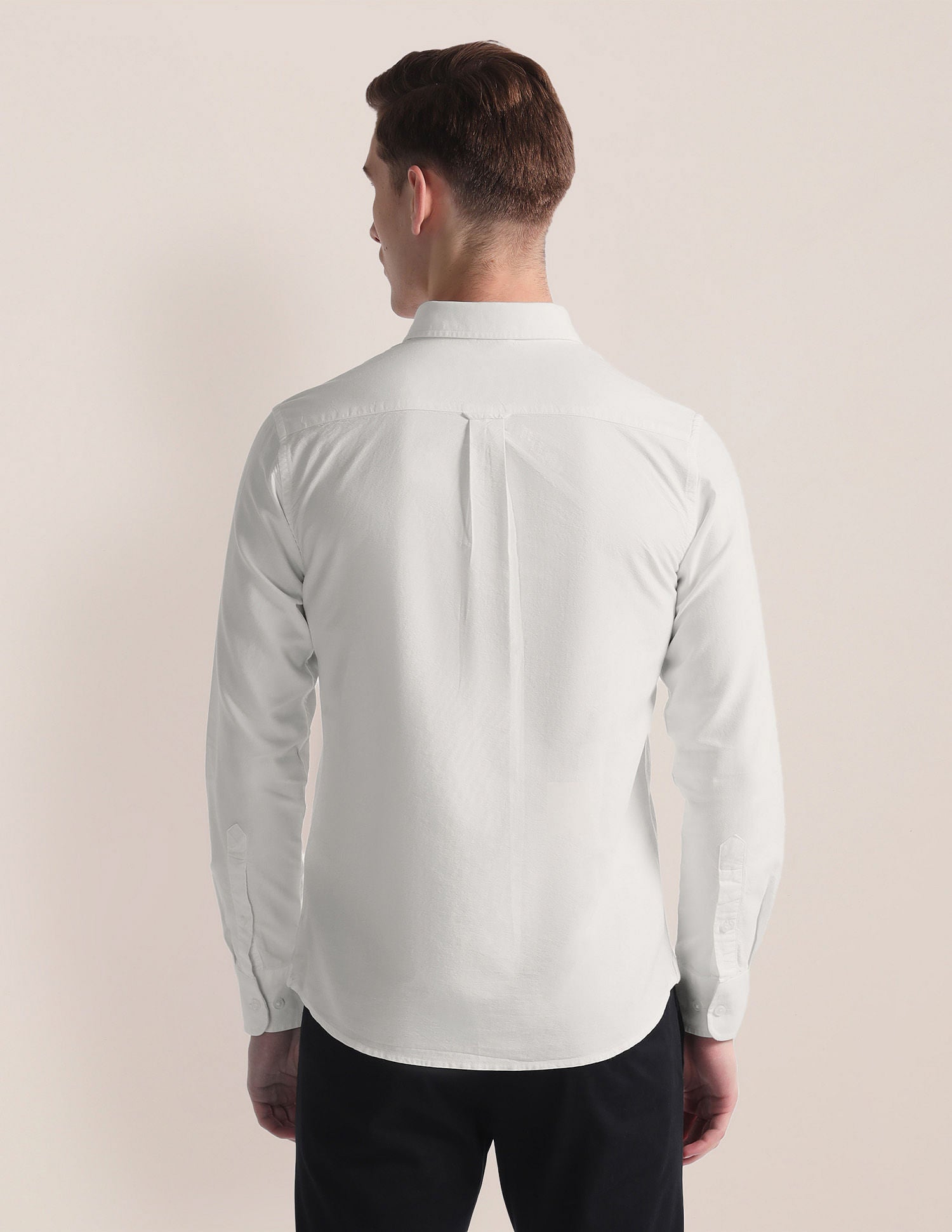 Horizontal Stripe Twill Shirt White - U.S. Polo Assn. India | Large